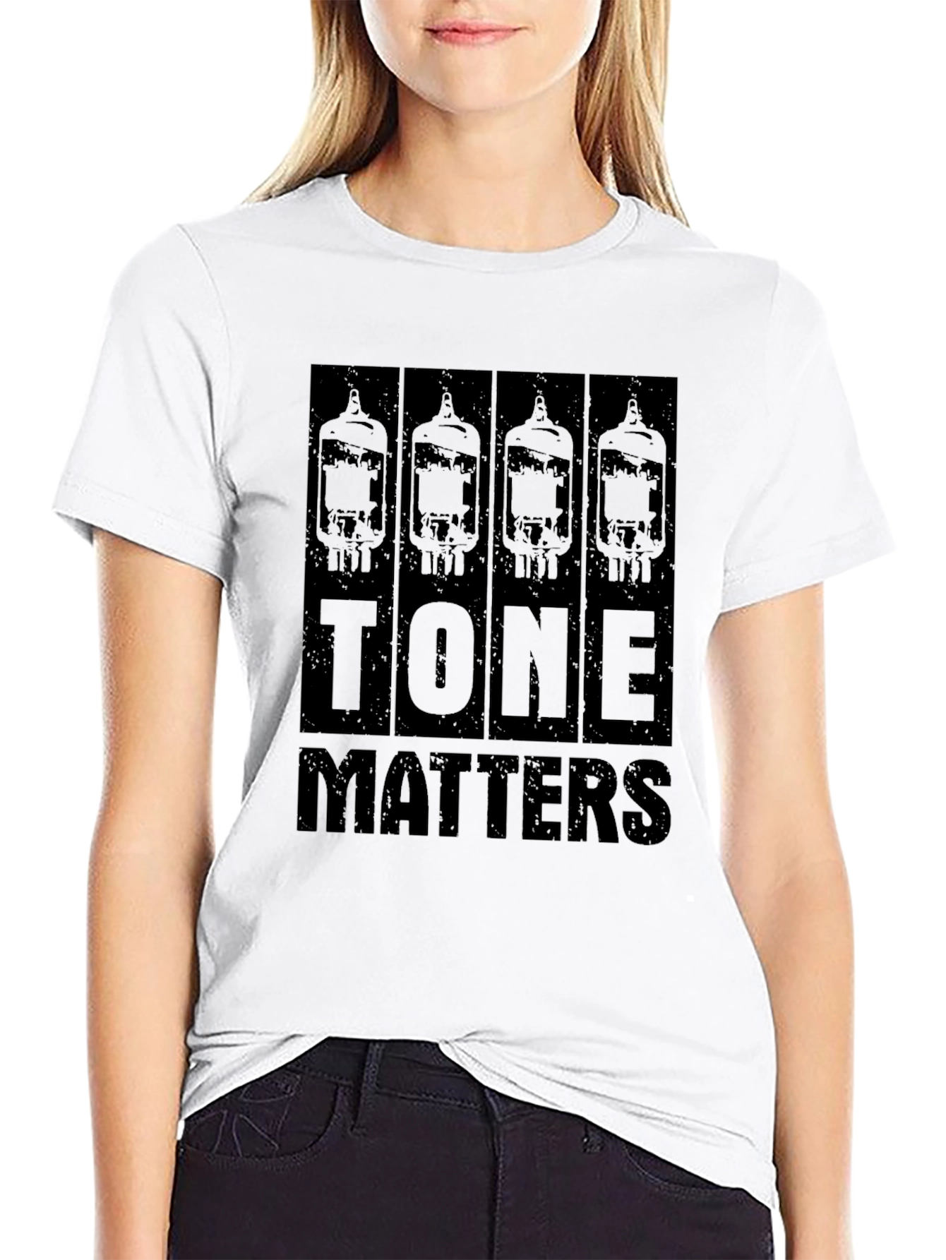 Tone Matters Black T-Shirt Guitar Amplifier Tubes
