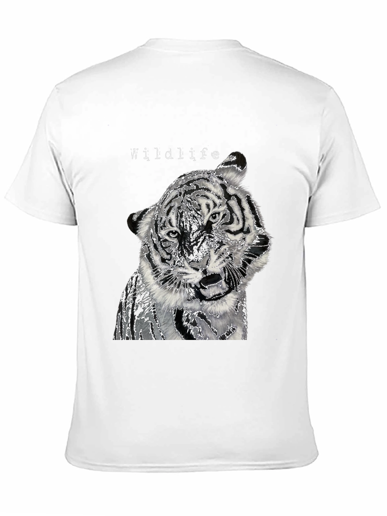 Wildlife Tiger Graphic Black T-Shirt
