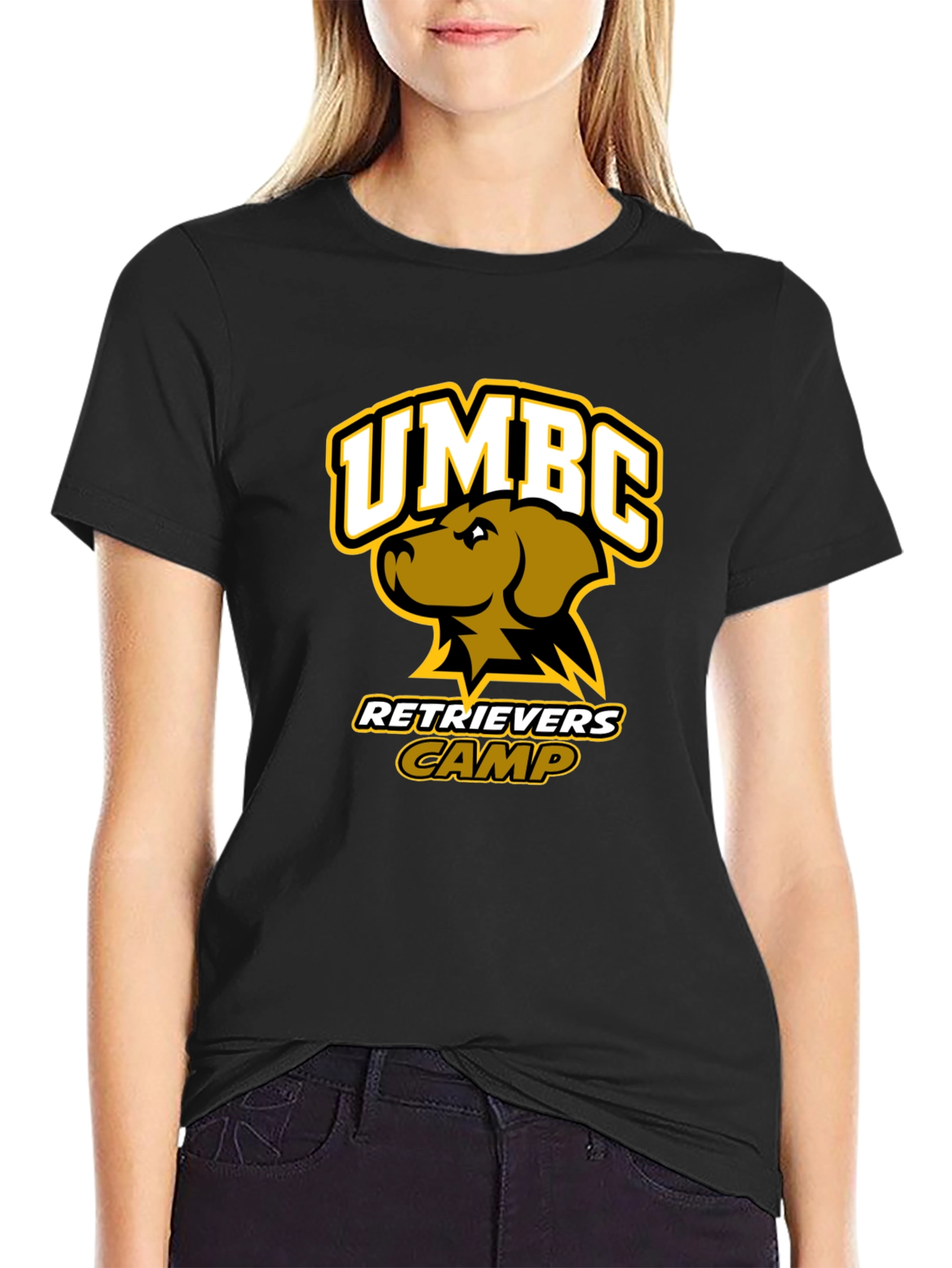 UMBC Retrievers Camp Black T-Shirt