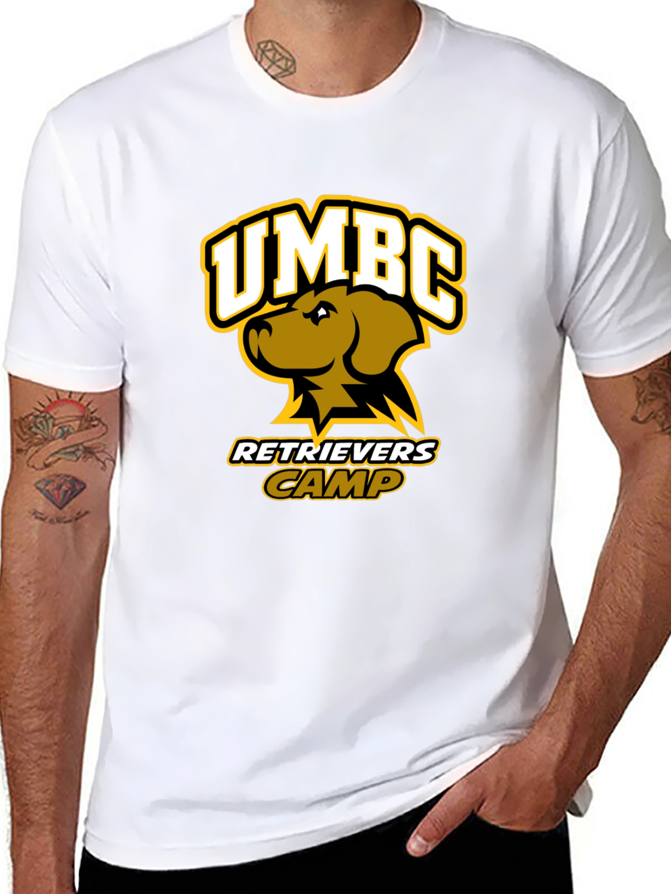 UMBC Retrievers Camp Black T-Shirt