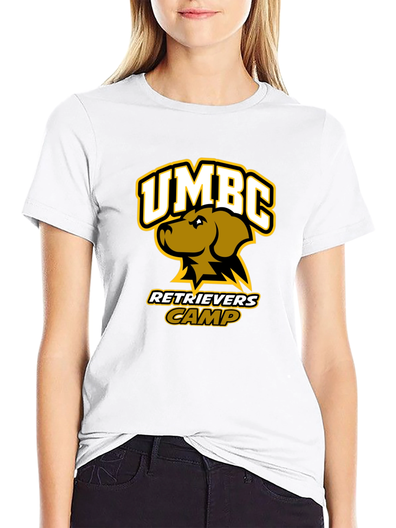 UMBC Retrievers Camp Black T-Shirt