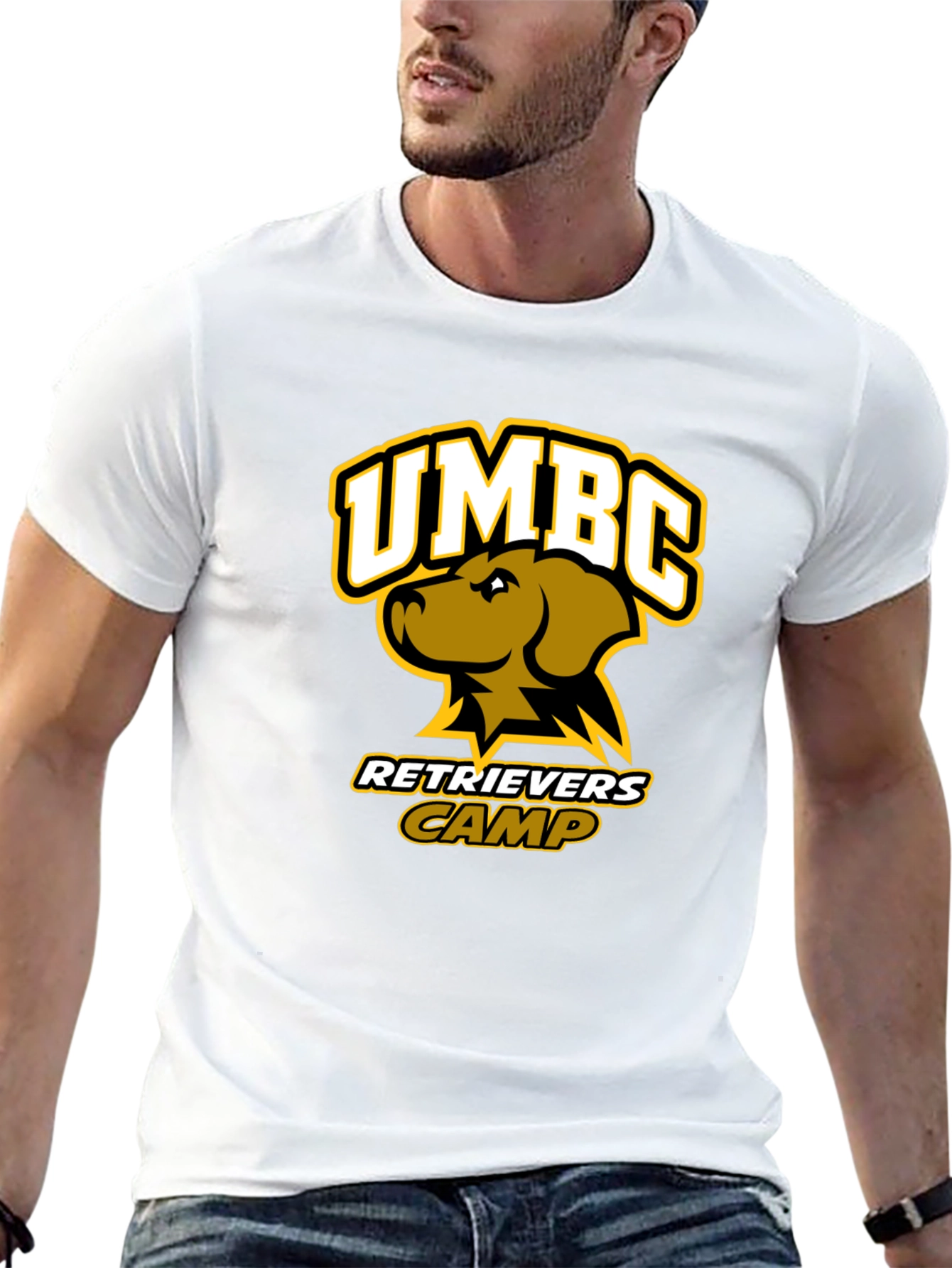 UMBC Retrievers Camp Black T-Shirt