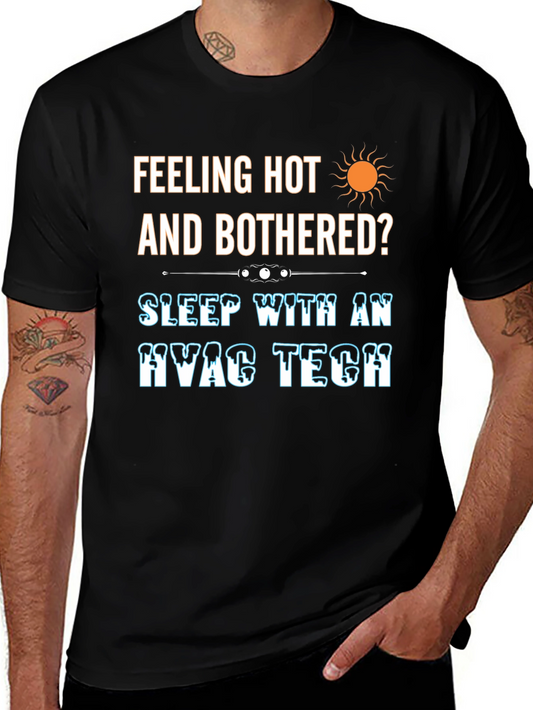 Feeling Hot HVAC Tech Black T-Shirt