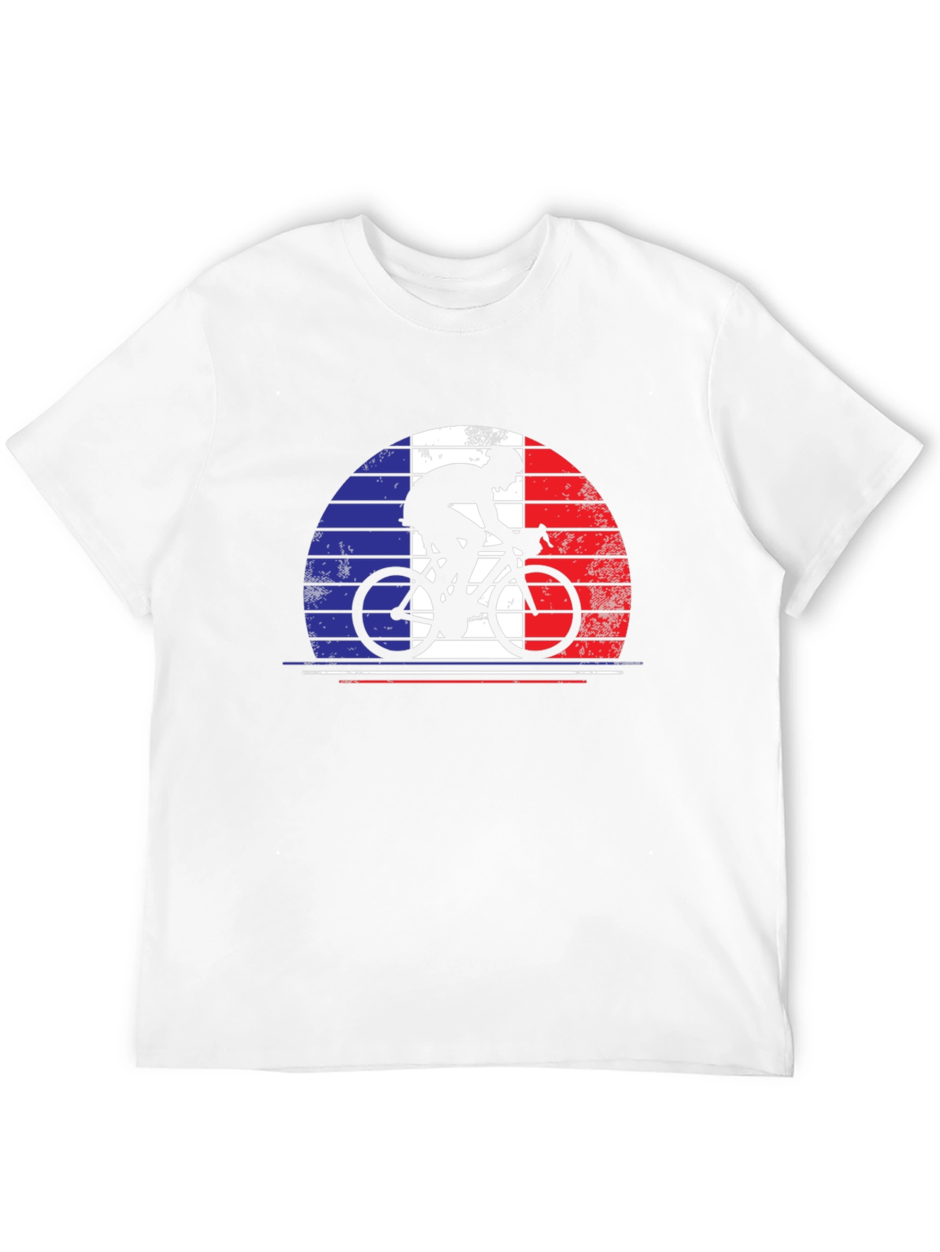 French Cyclist T-Shirt - France Bike Flag