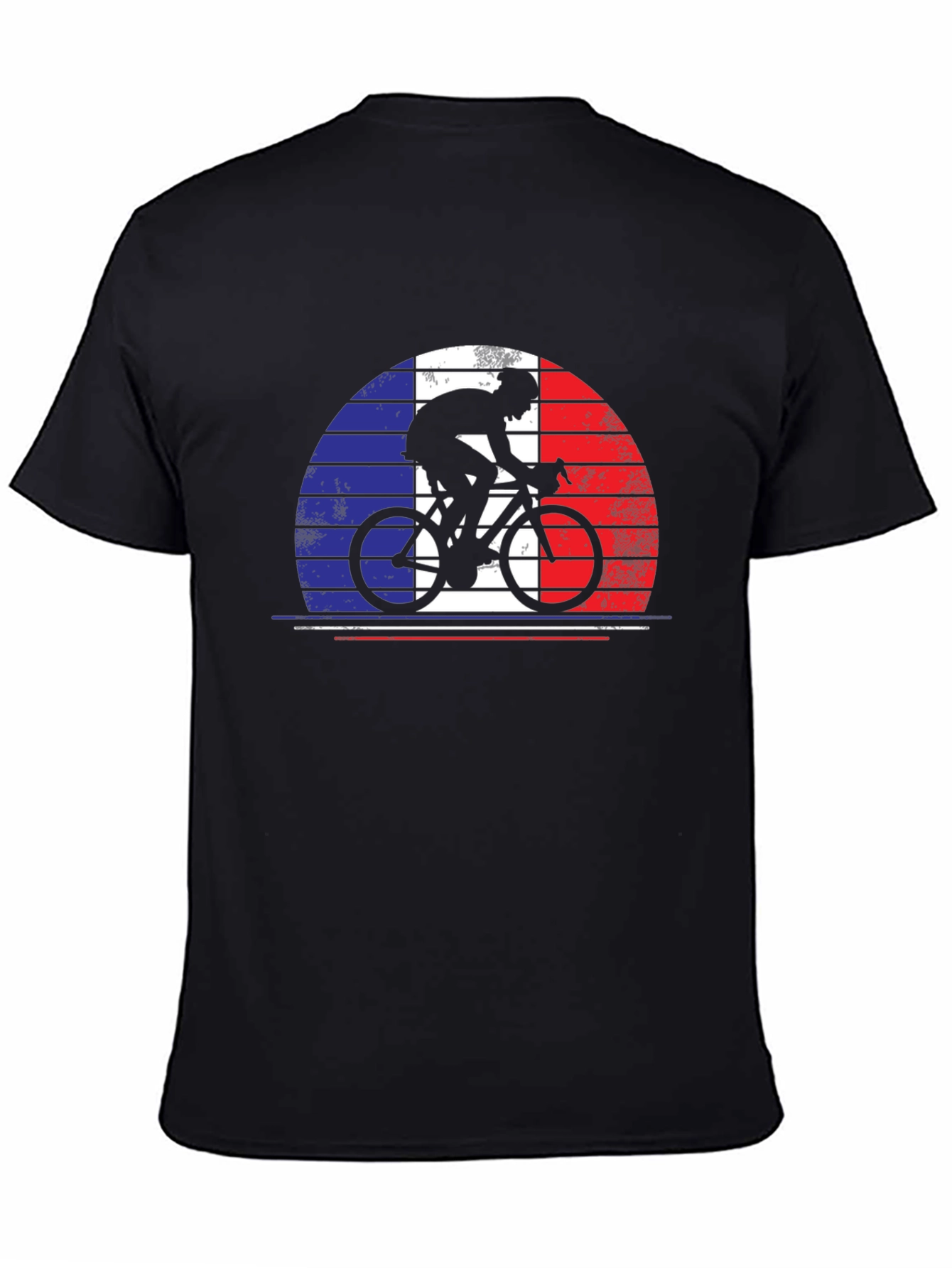 French Cyclist T-Shirt - France Bike Flag