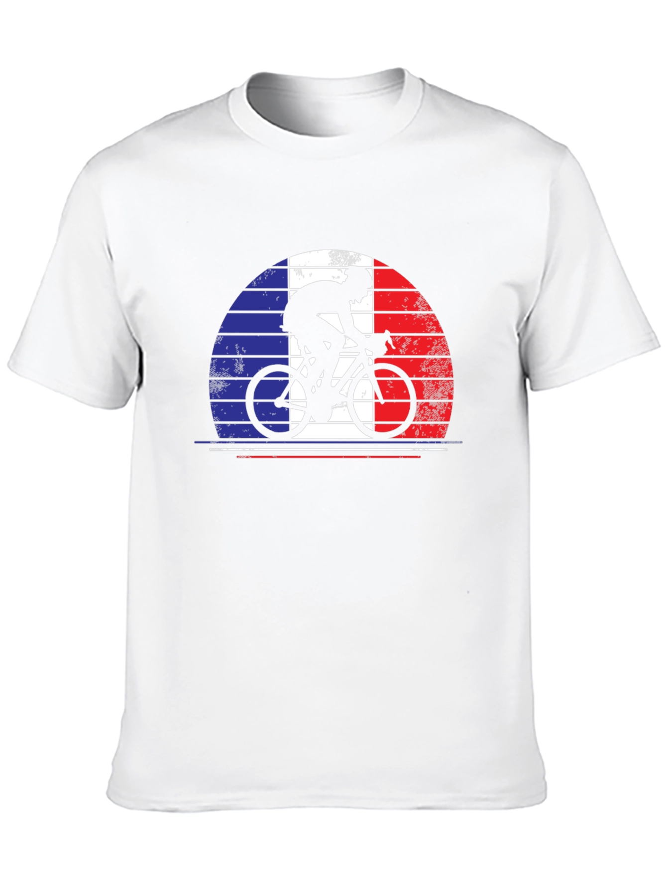 French Cyclist T-Shirt - France Bike Flag