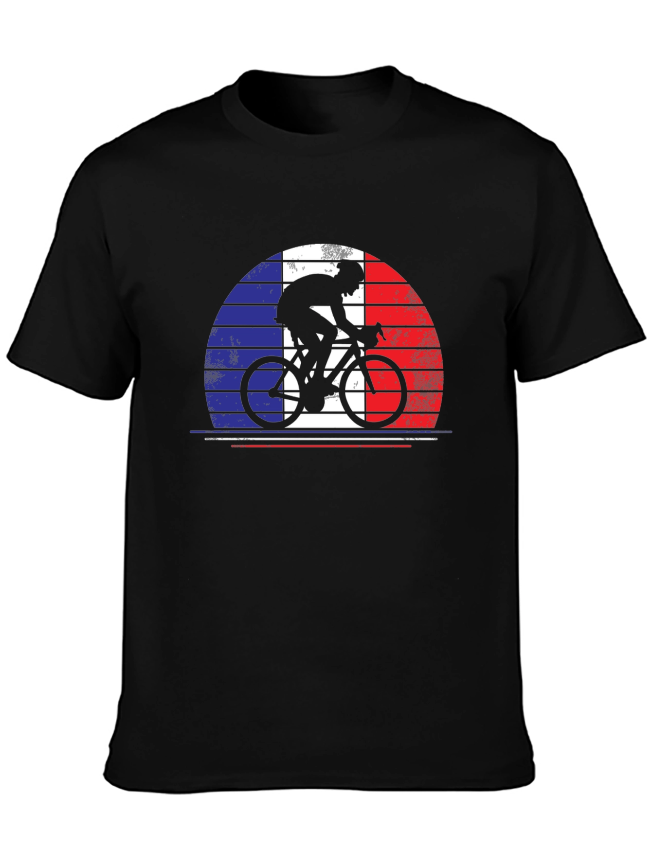 French Cyclist T-Shirt - France Bike Flag