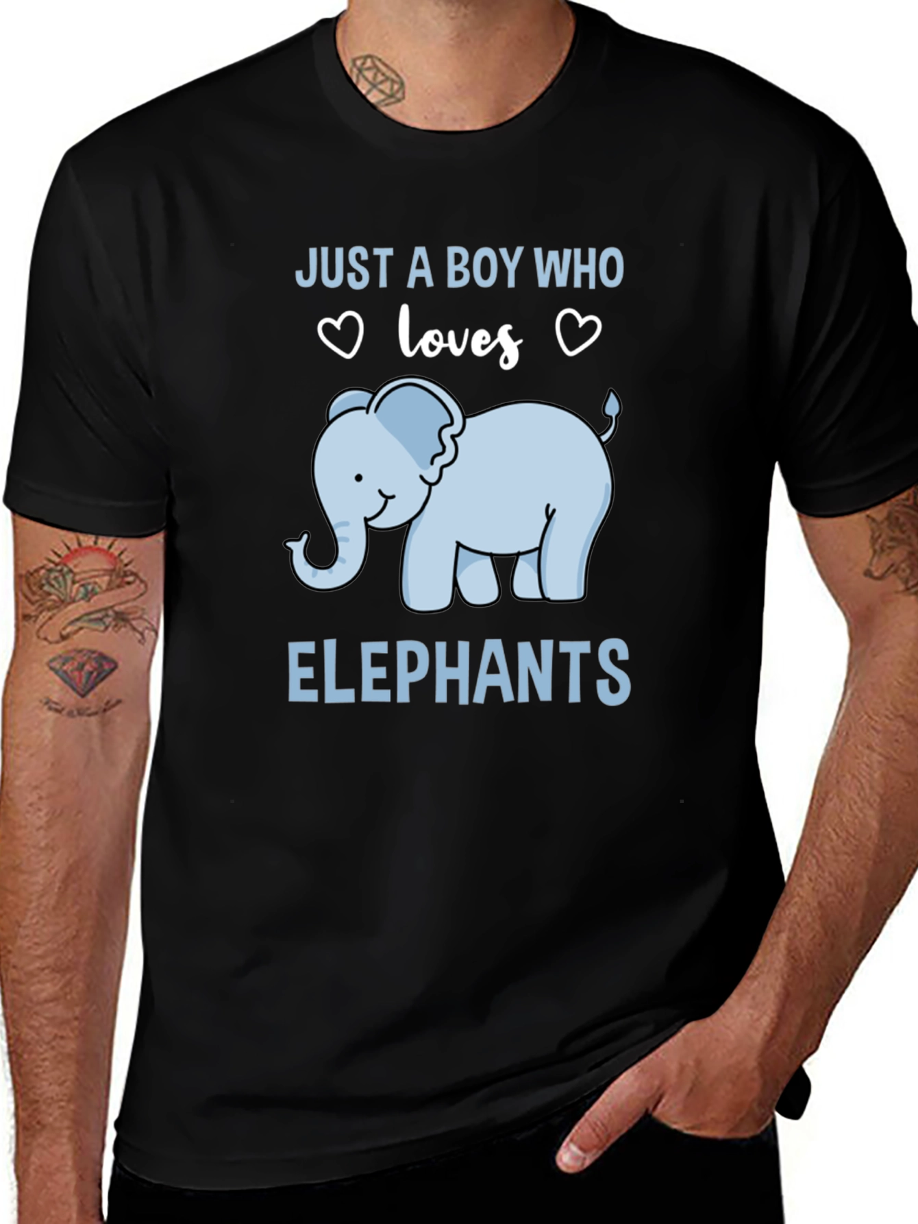 Boys Elephant Lover T-Shirt - Cute Graphic Tee