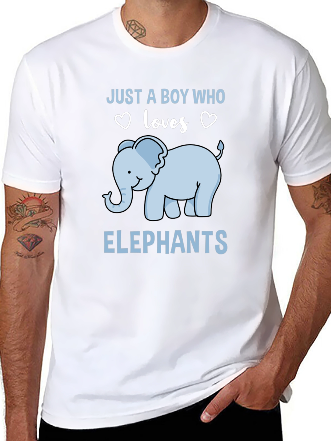 Boys Elephant Lover T-Shirt - Cute Graphic Tee