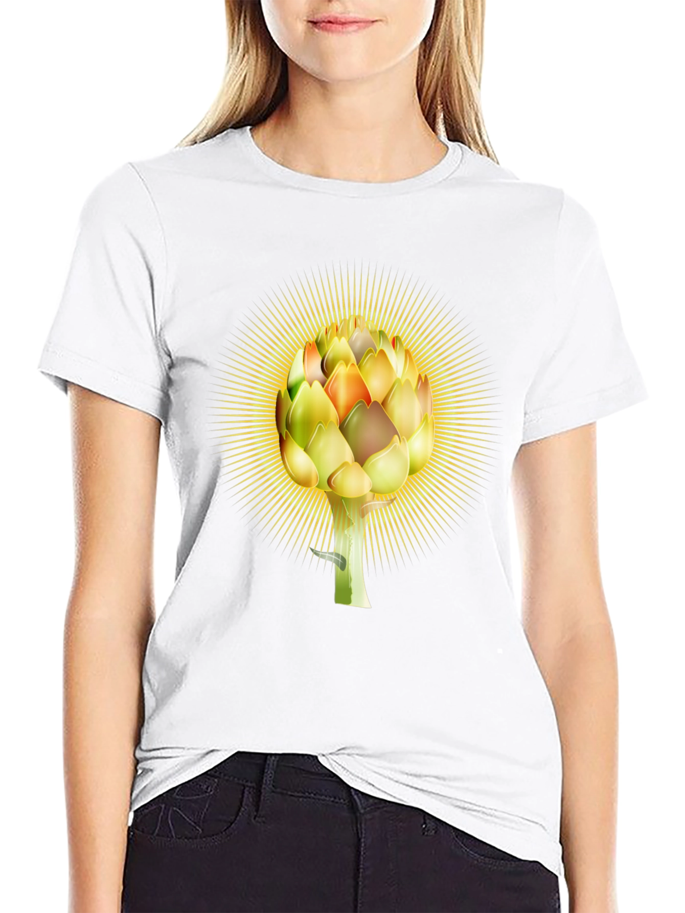 Artichoke Burst Graphic Tee - Soft Cotton Blend