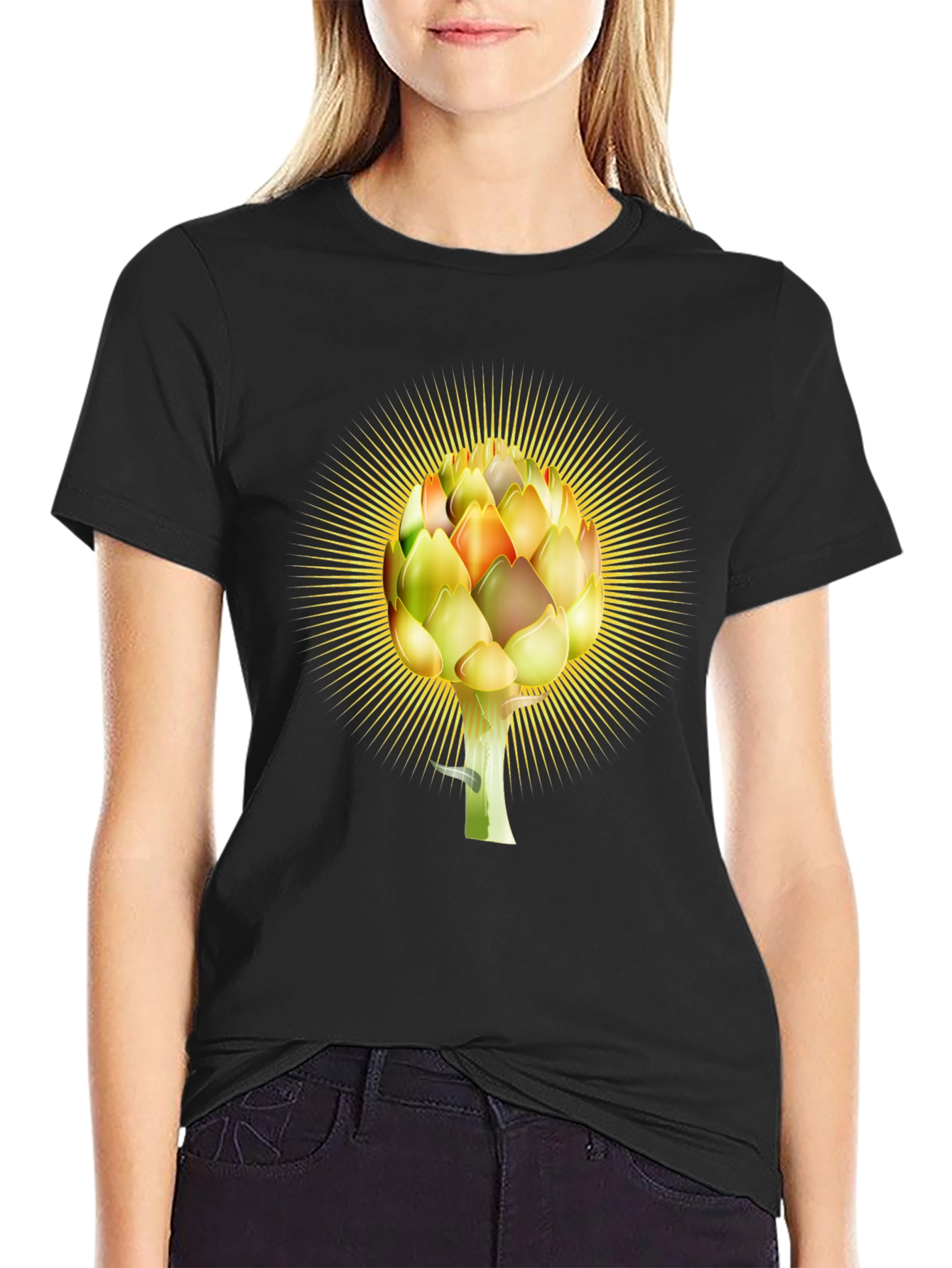 Artichoke Burst Graphic Tee - Soft Cotton Blend
