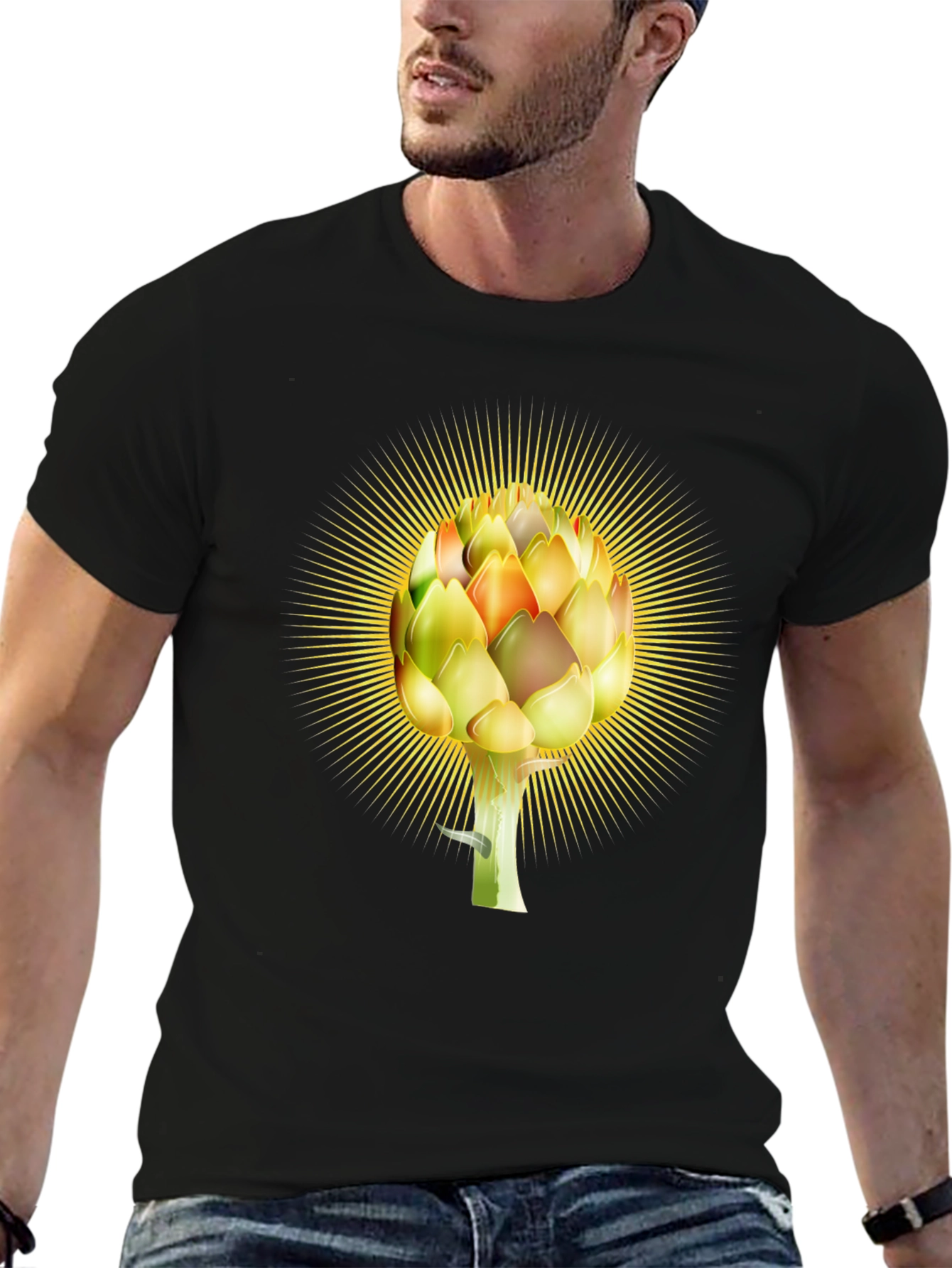 Artichoke Burst Graphic Tee - Soft Cotton Blend