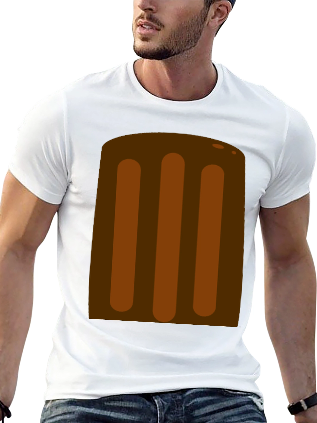 Chocolate Bar Graphic T-Shirt - Casual Wear