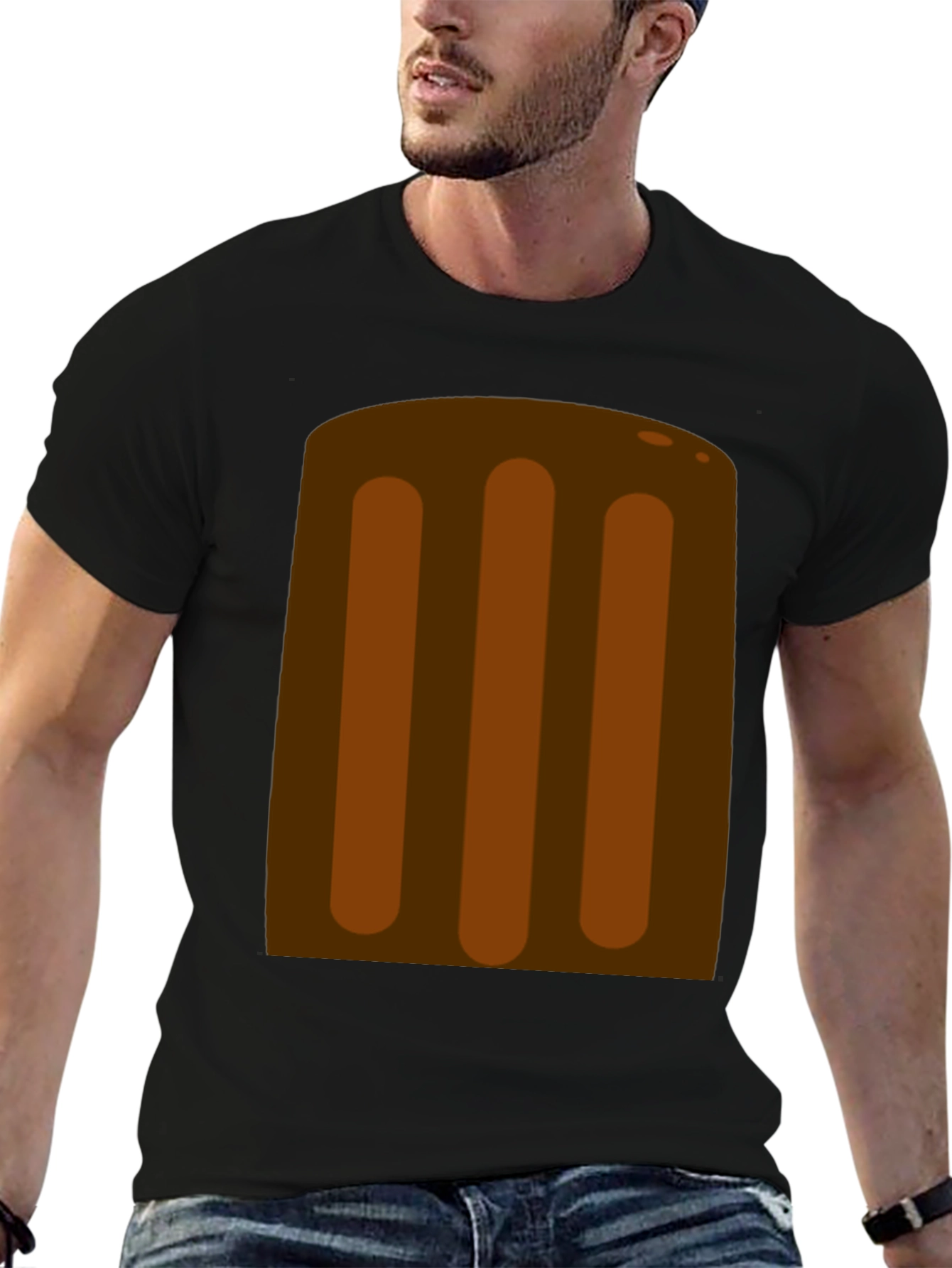 Chocolate Bar Graphic T-Shirt - Casual Wear