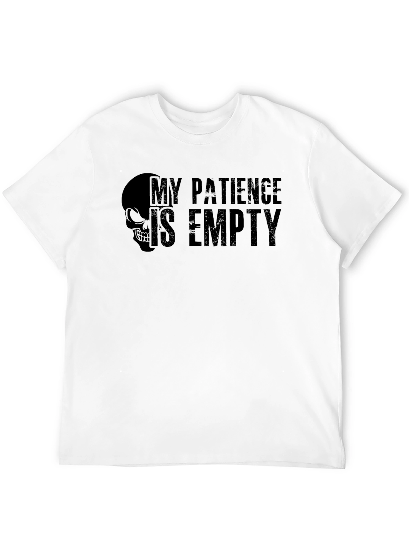 My Patience is Empty Graphic Tee - Black