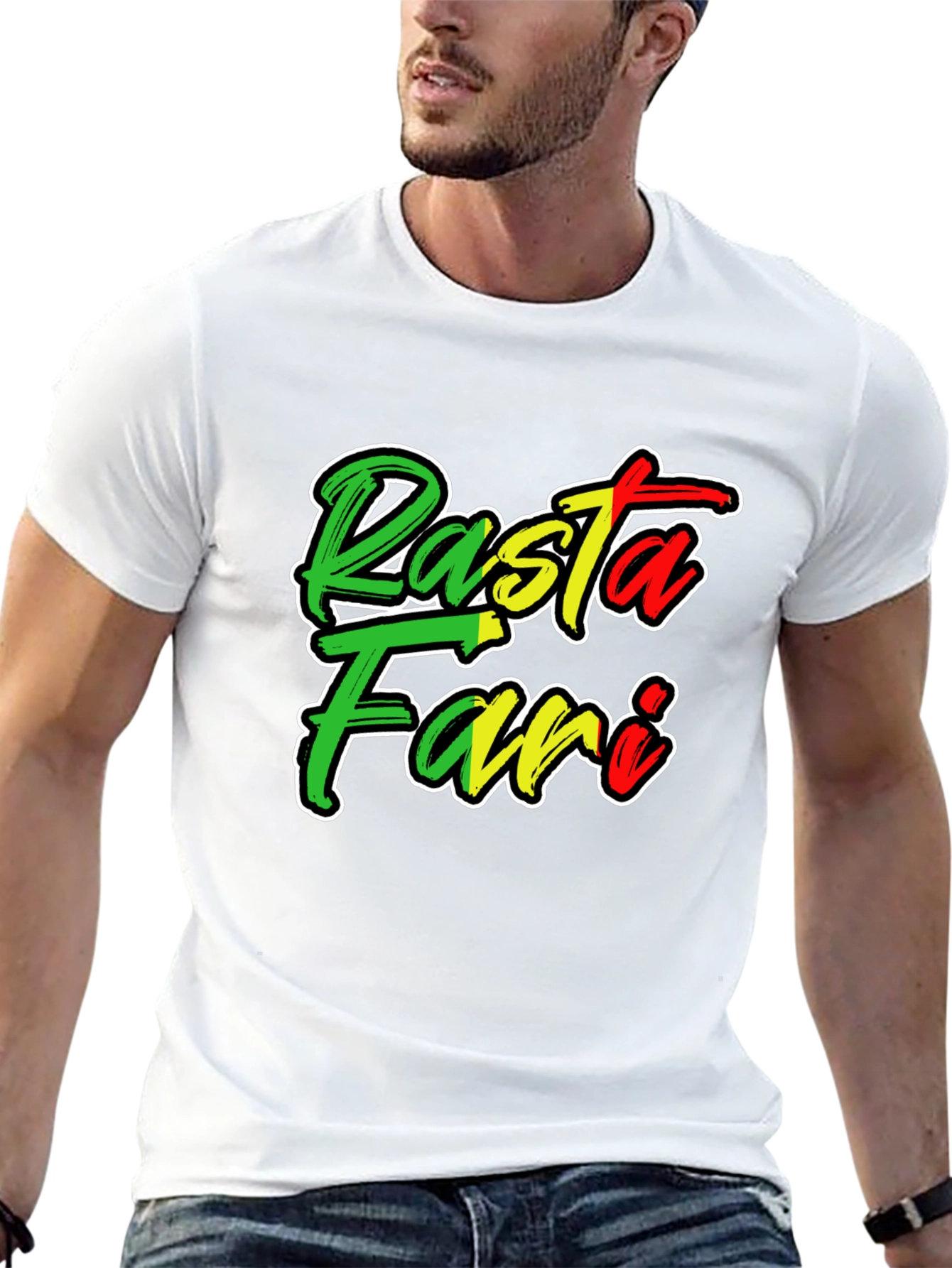 Rasta Fari Black Graphic Tee - Reggae Style