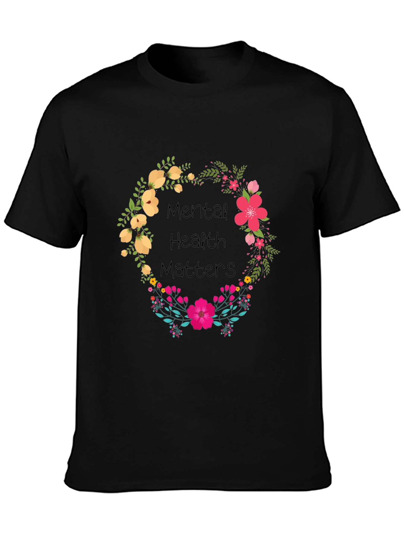 Mental Health Matters Floral Tee