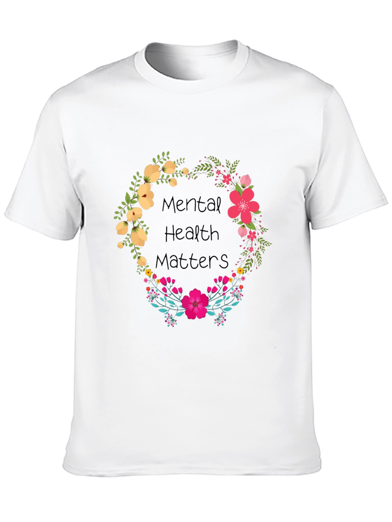 Mental Health Matters Floral Tee