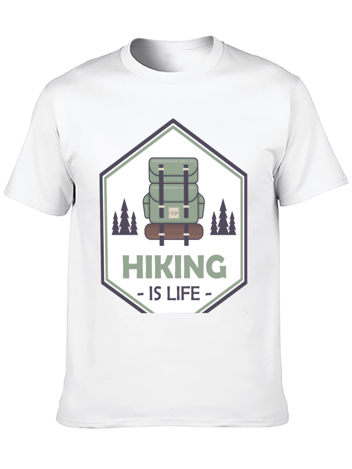 Hiking is Life Black T-Shirt