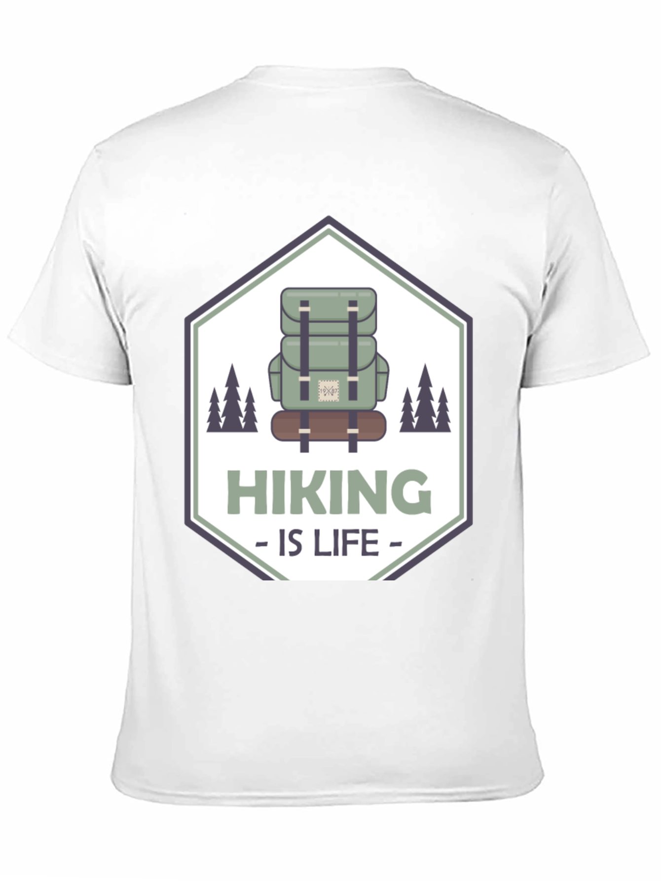 Hiking is Life Black T-Shirt
