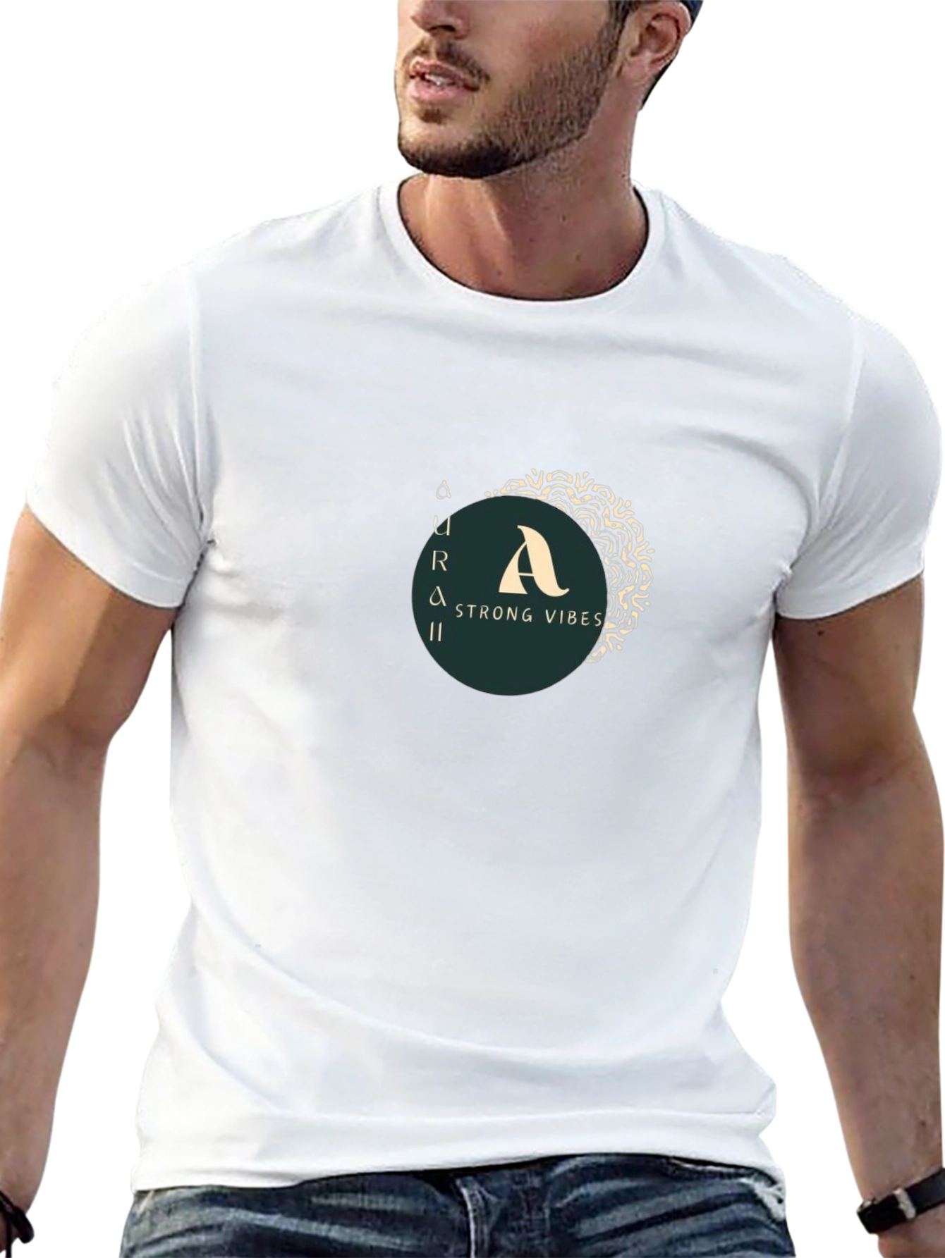 Aura Strong Vibes Graphic T-Shirt