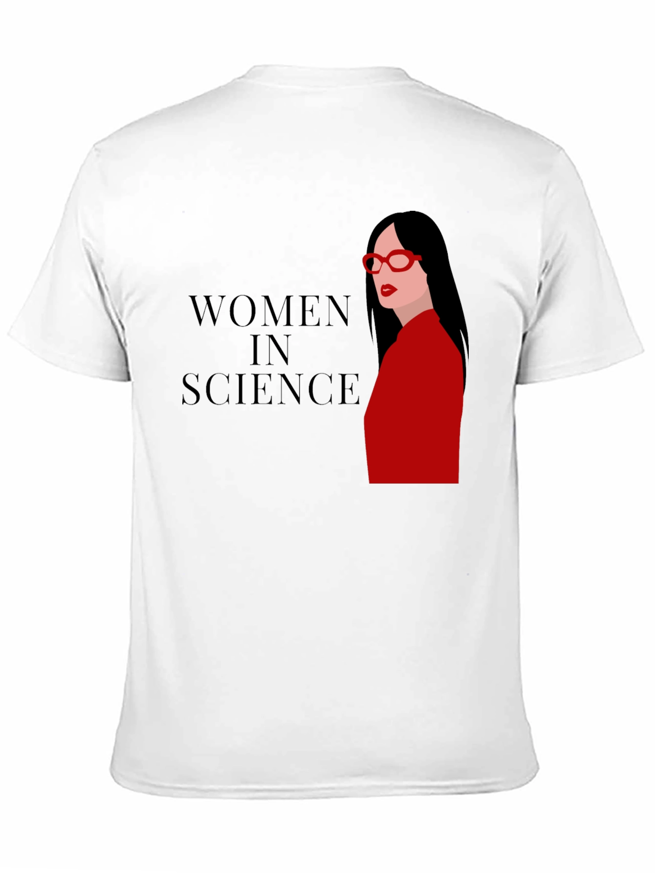 Women in Science Graphic Tee - Black Cotton T-Shirt