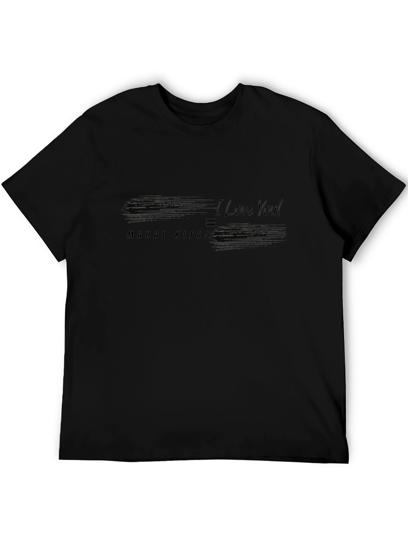 I Love You T-Shirt - Black Casual Wear