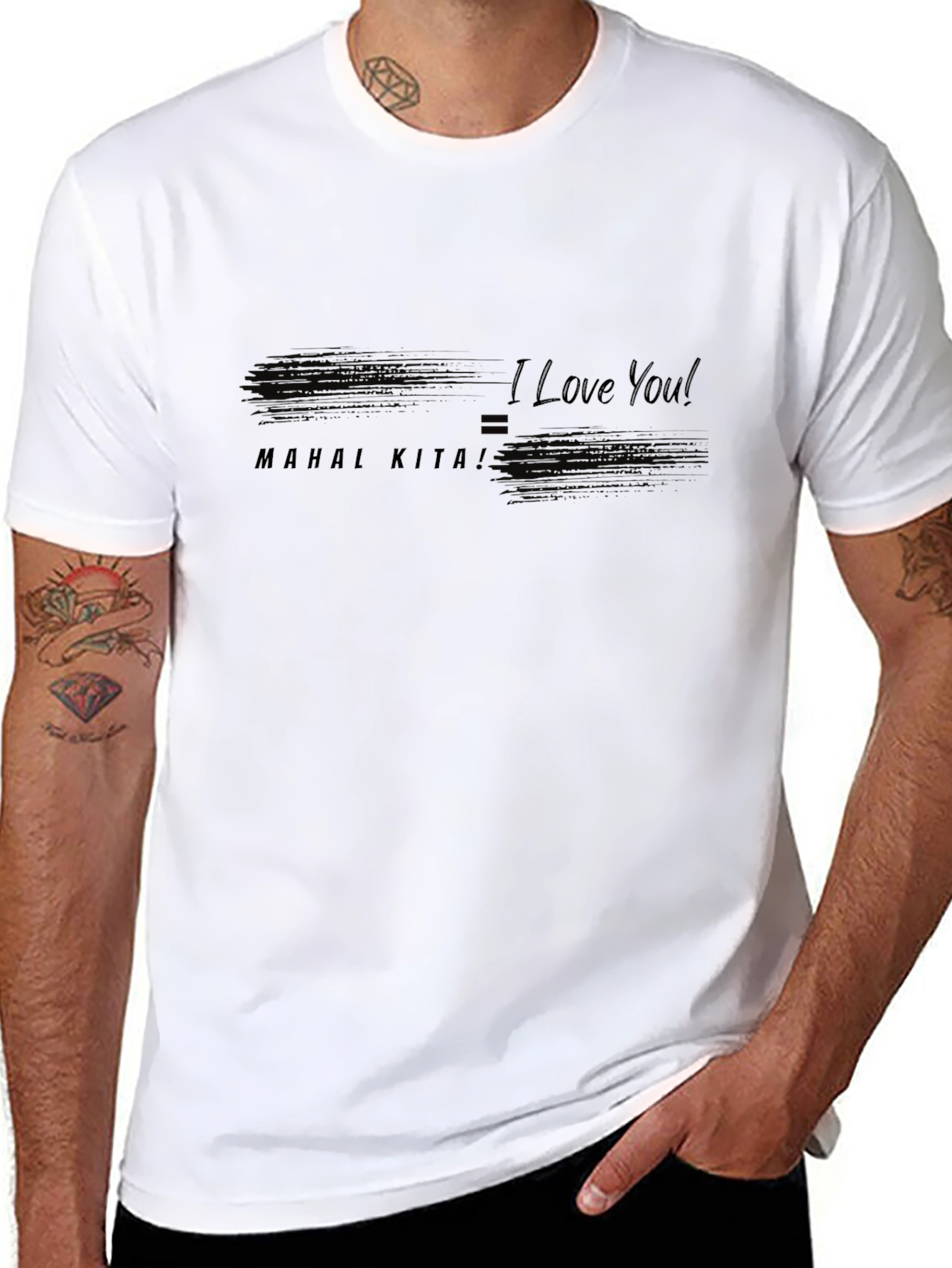 I Love You T-Shirt - Black Casual Wear
