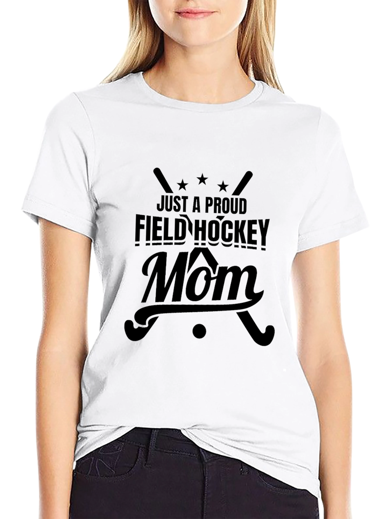Proud Field Hockey Mom Graphic T-Shirt