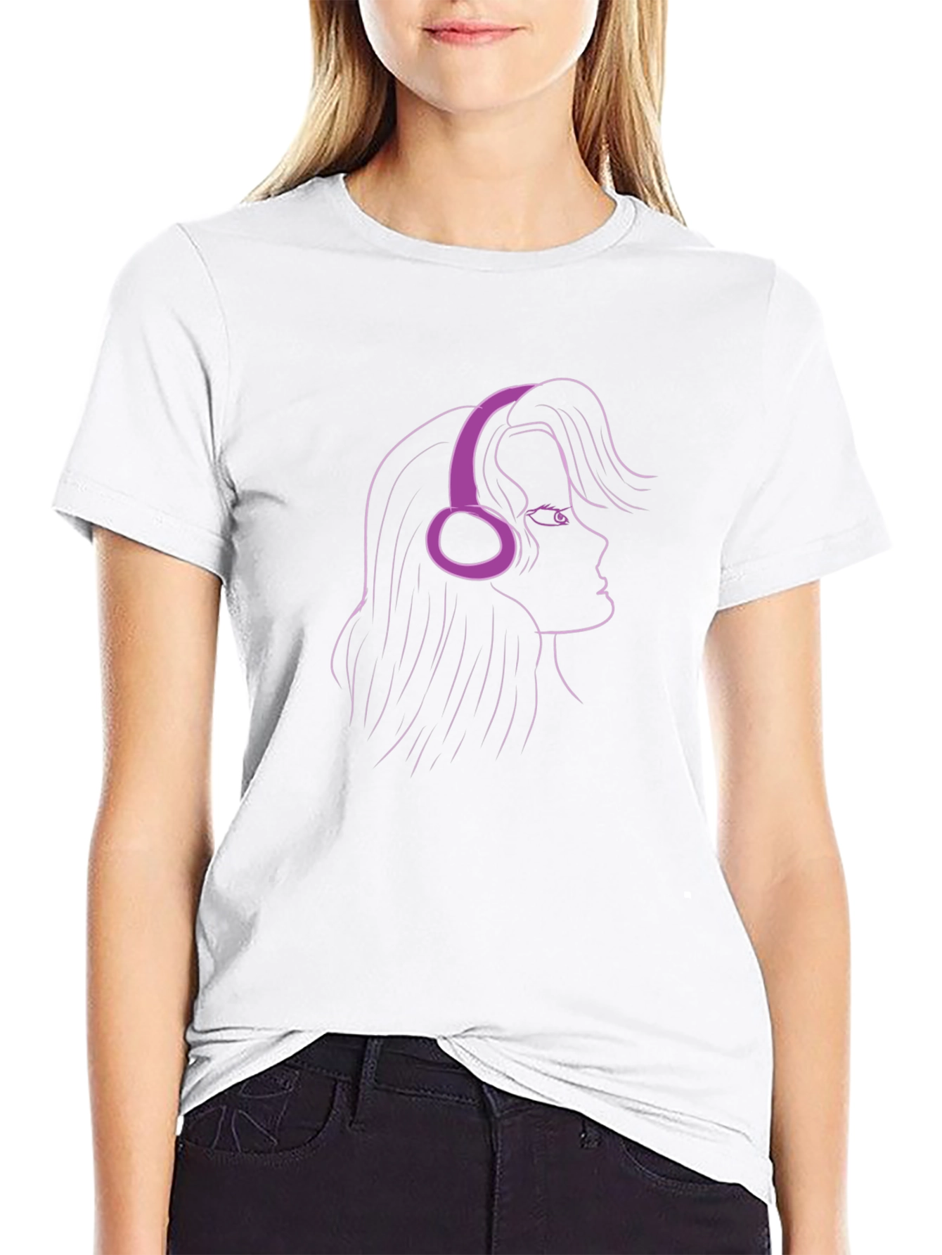 Cool Line Art Music Lover T-Shirt