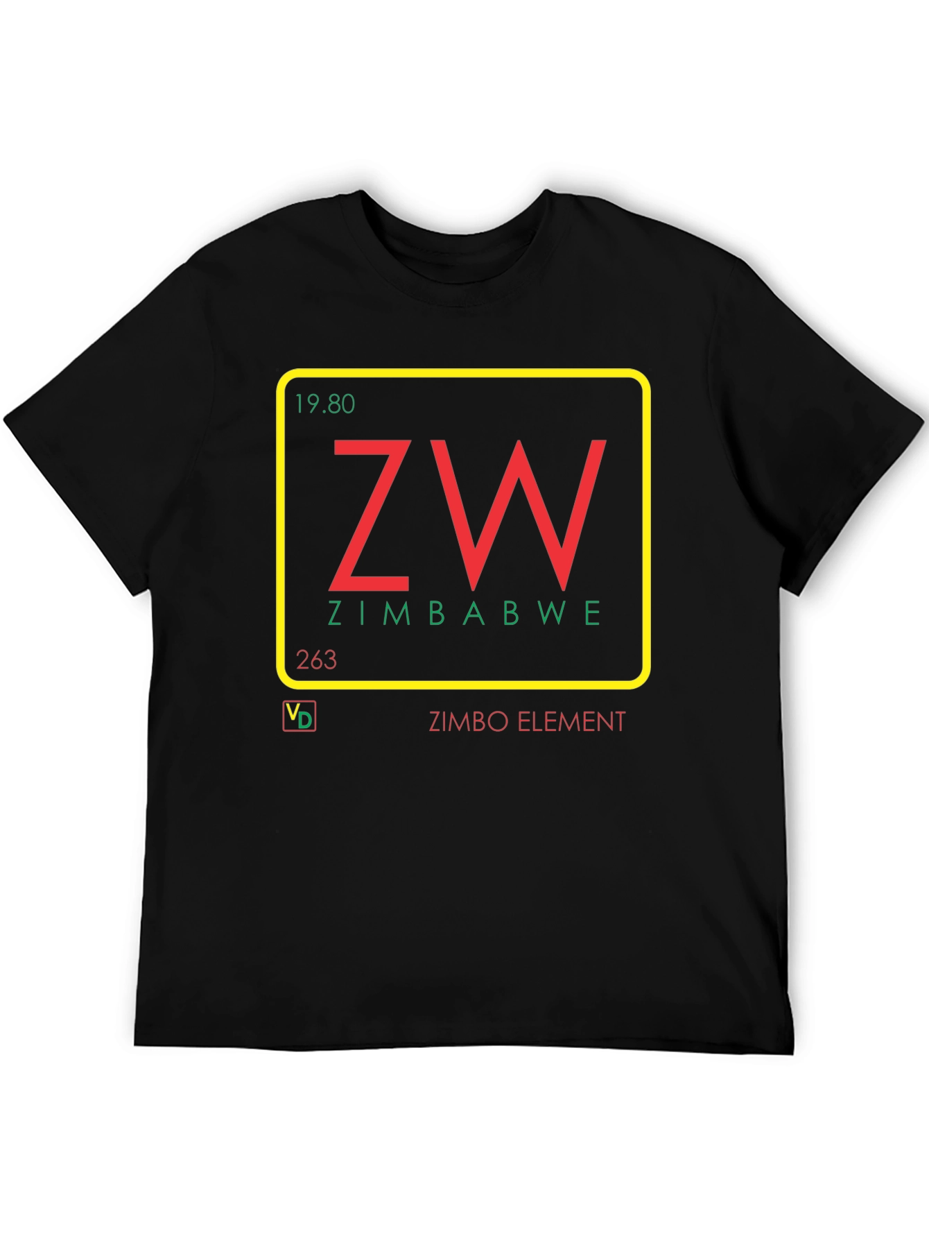 Zimbabwe Element T-Shirt - Unique Graphic Tee