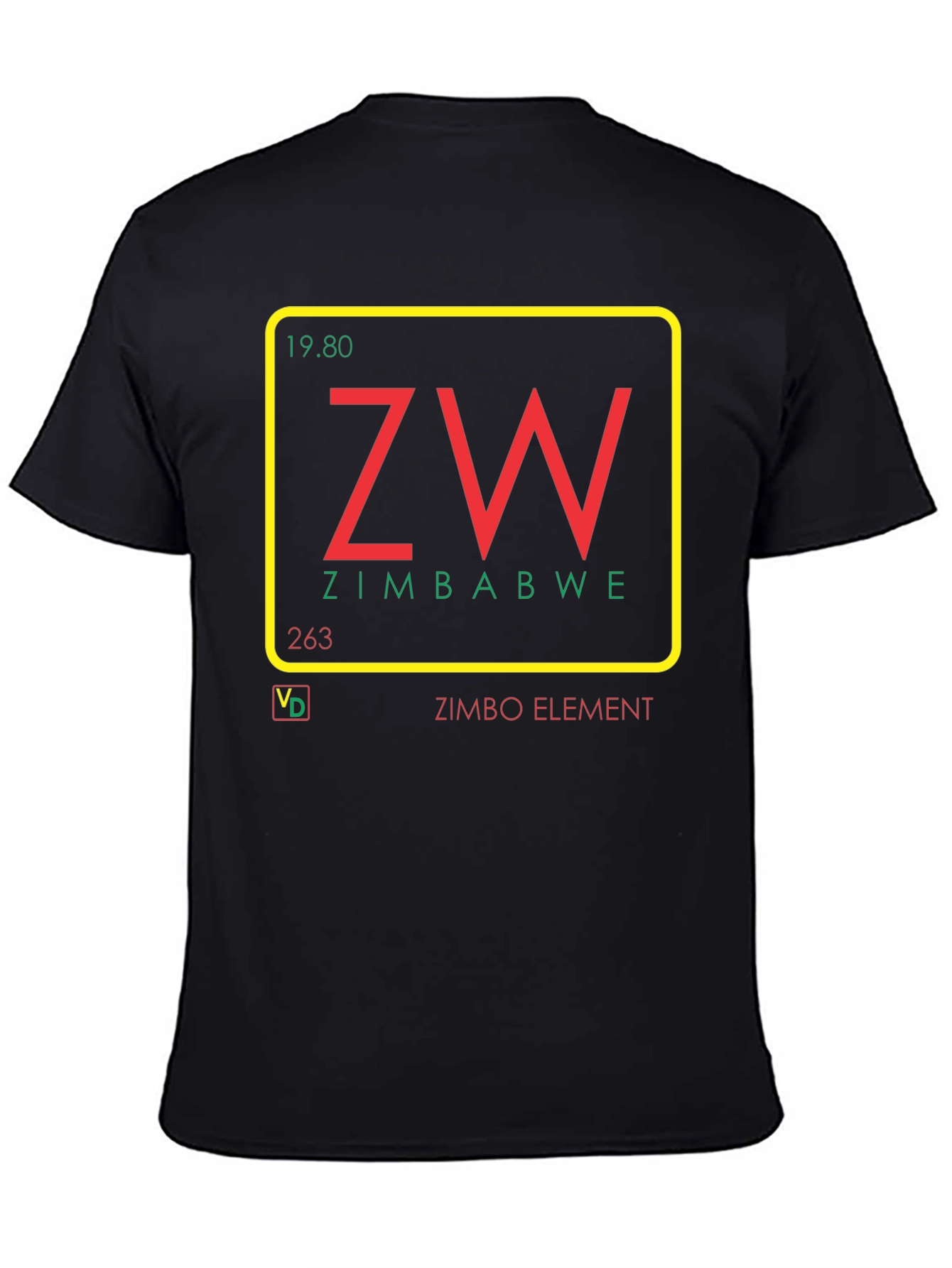 Zimbabwe Element T-Shirt - Unique Graphic Tee