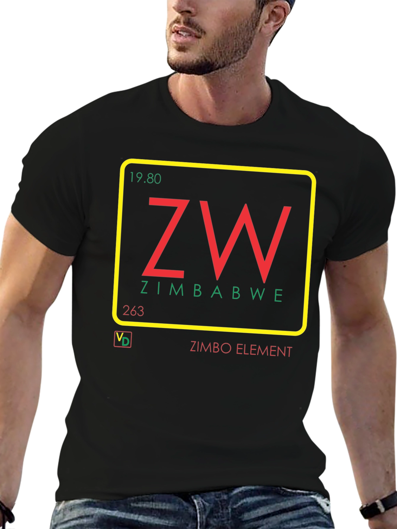 Zimbabwe Element T-Shirt - Unique Graphic Tee