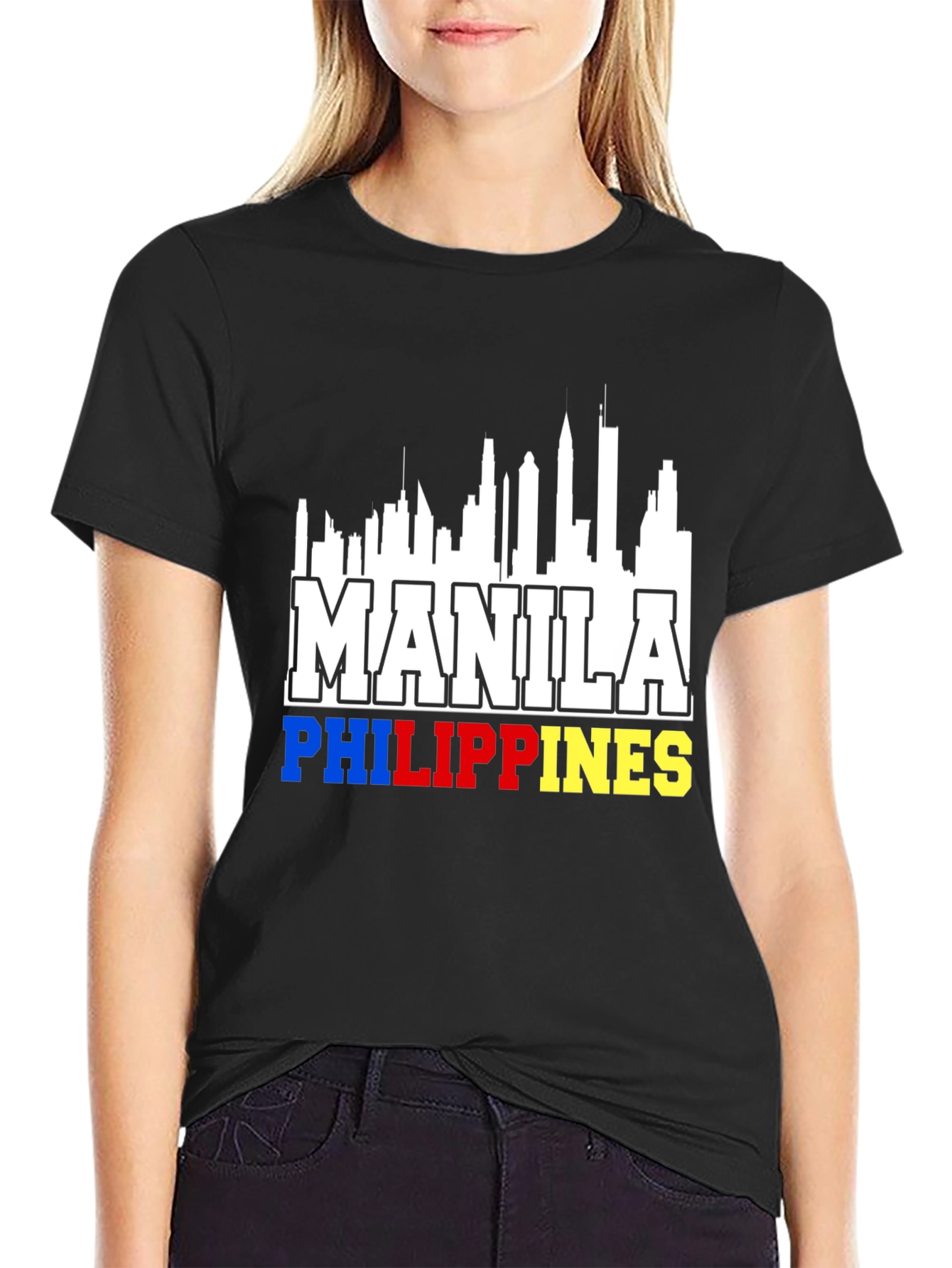 Manila Philippines Skyline T-Shirt