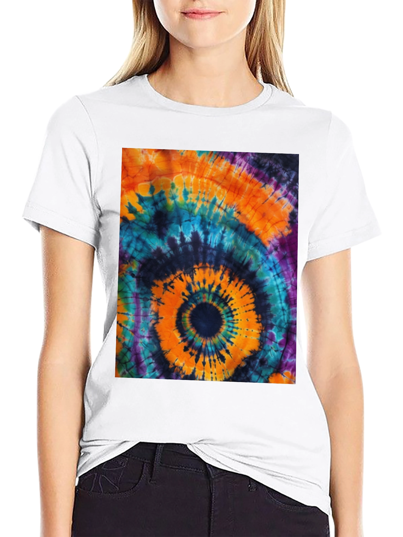 Tie-Dye Swirl Graphic Tee - Bold & Vibrant