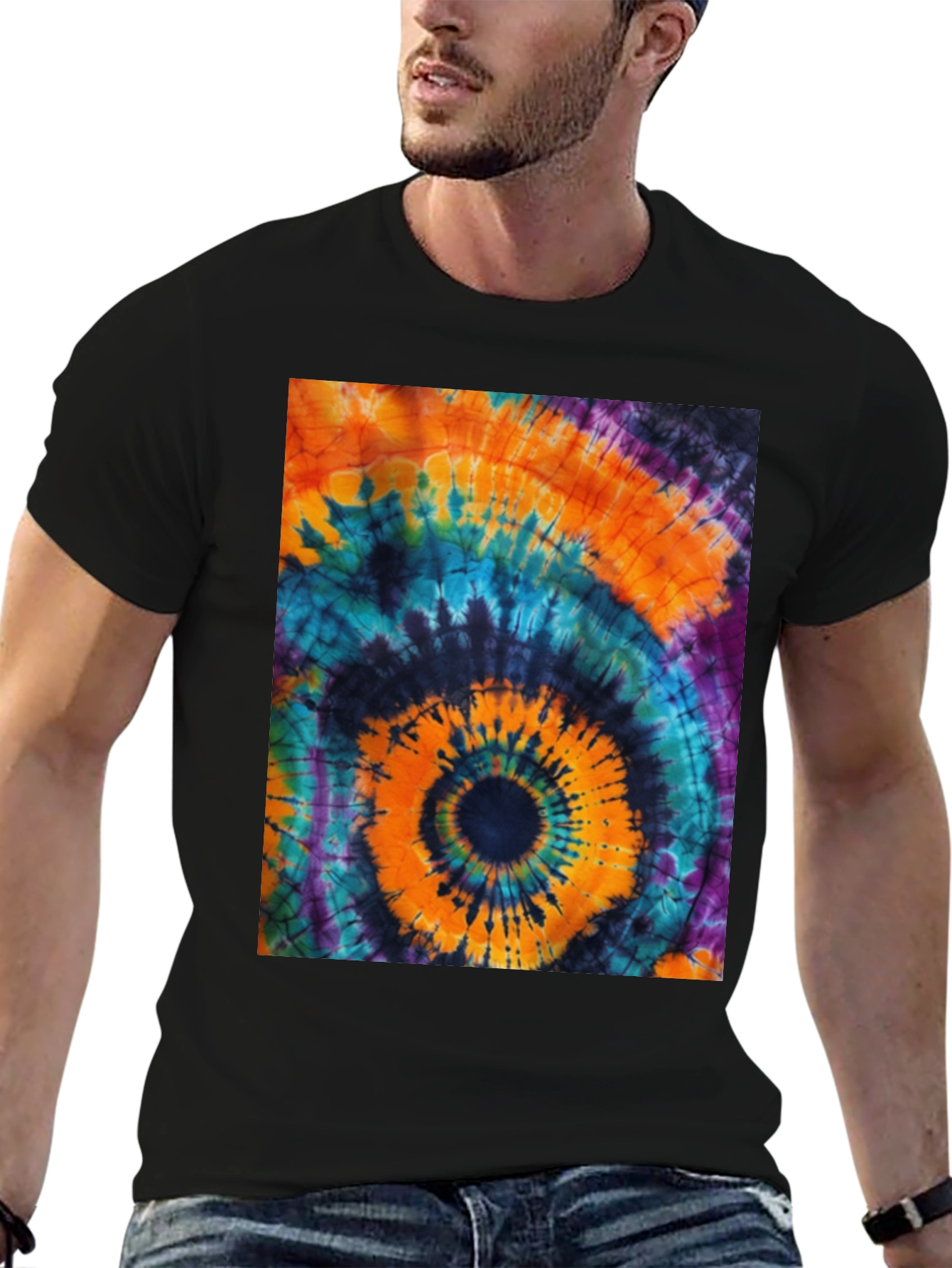 Tie-Dye Swirl Graphic Tee - Bold & Vibrant
