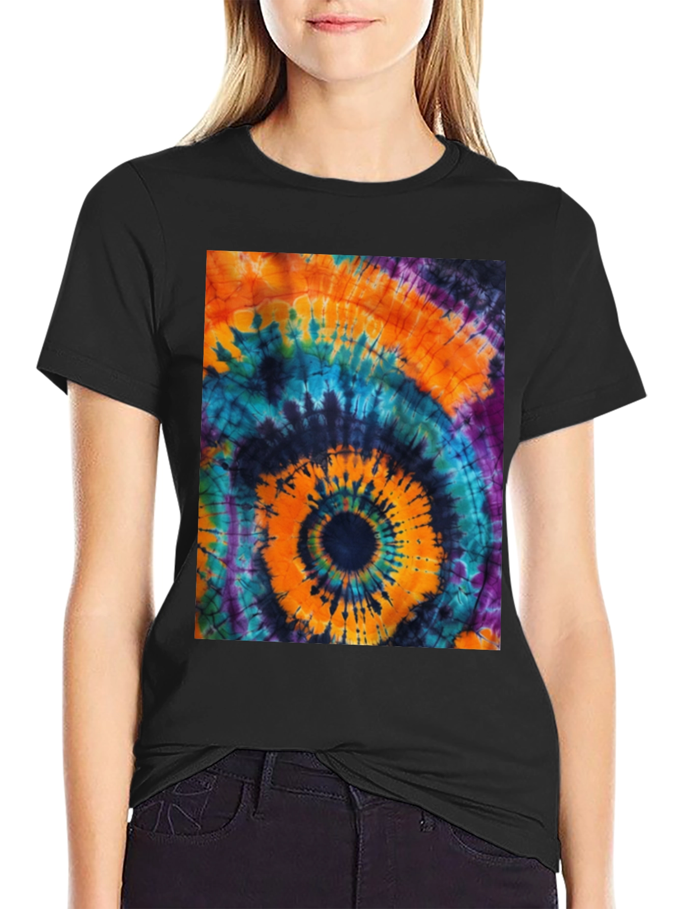 Tie-Dye Swirl Graphic Tee - Bold & Vibrant