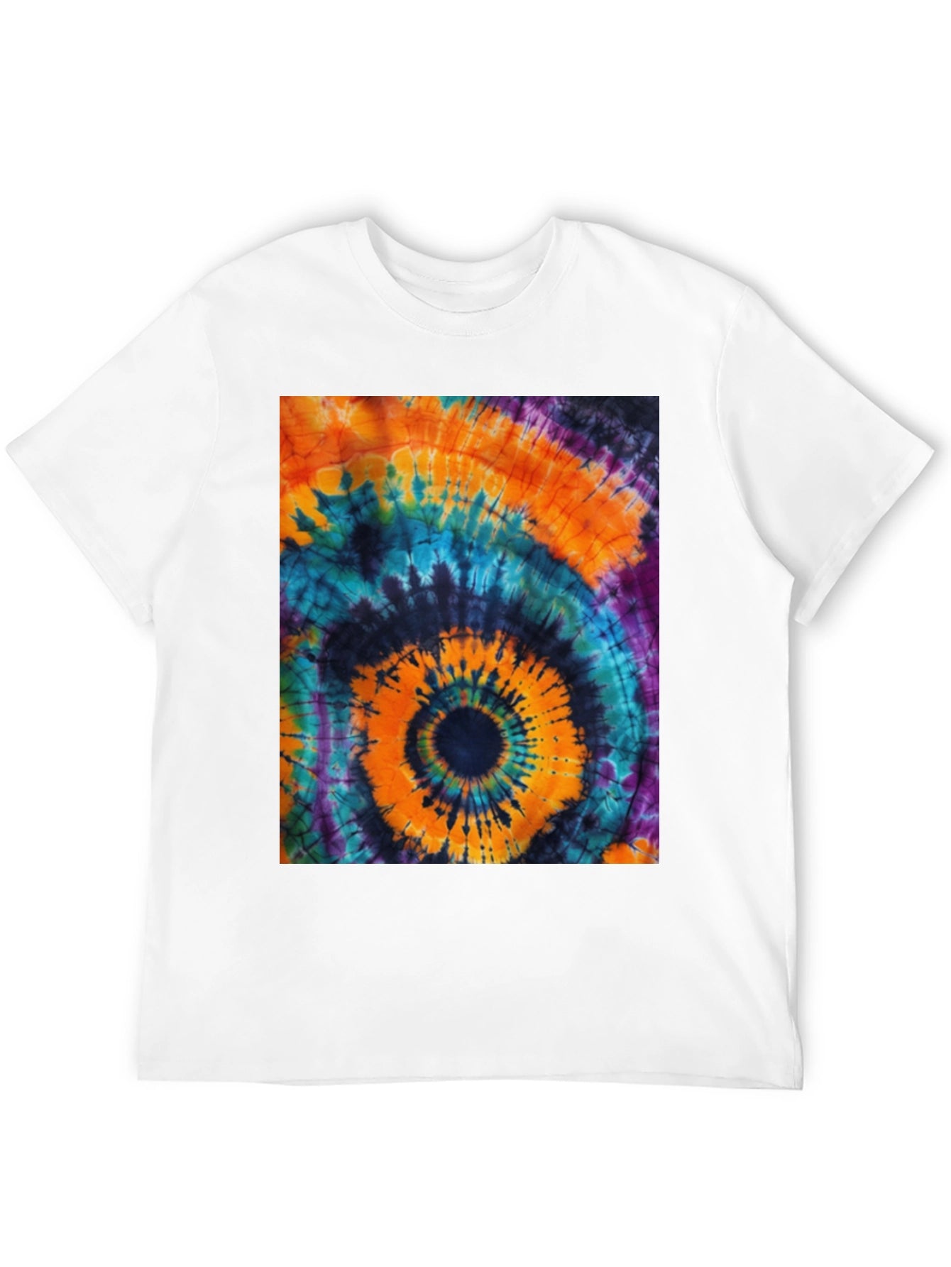 Tie-Dye Swirl Graphic Tee - Bold & Vibrant