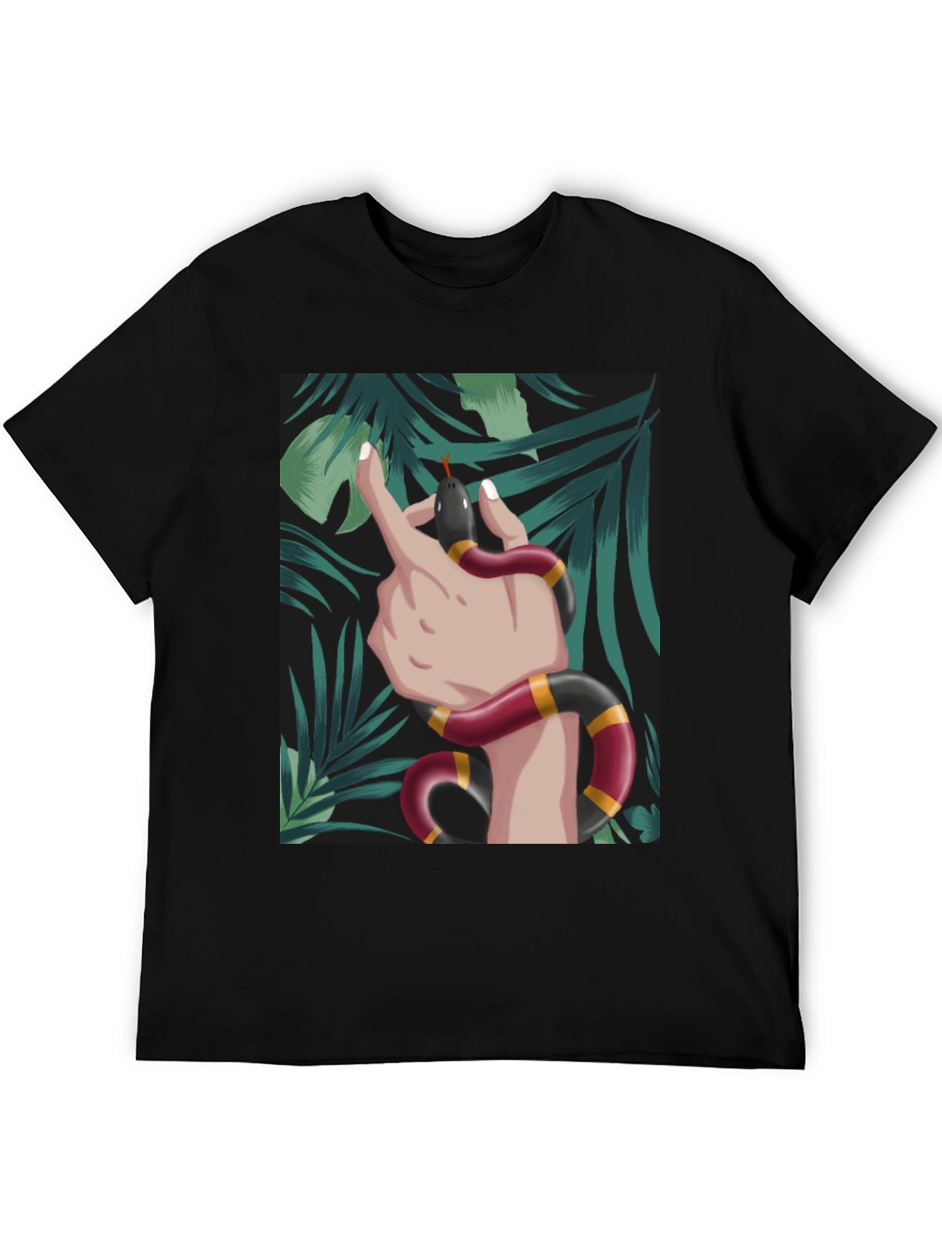 Snake Wrapped Around Hand Graphic Tee