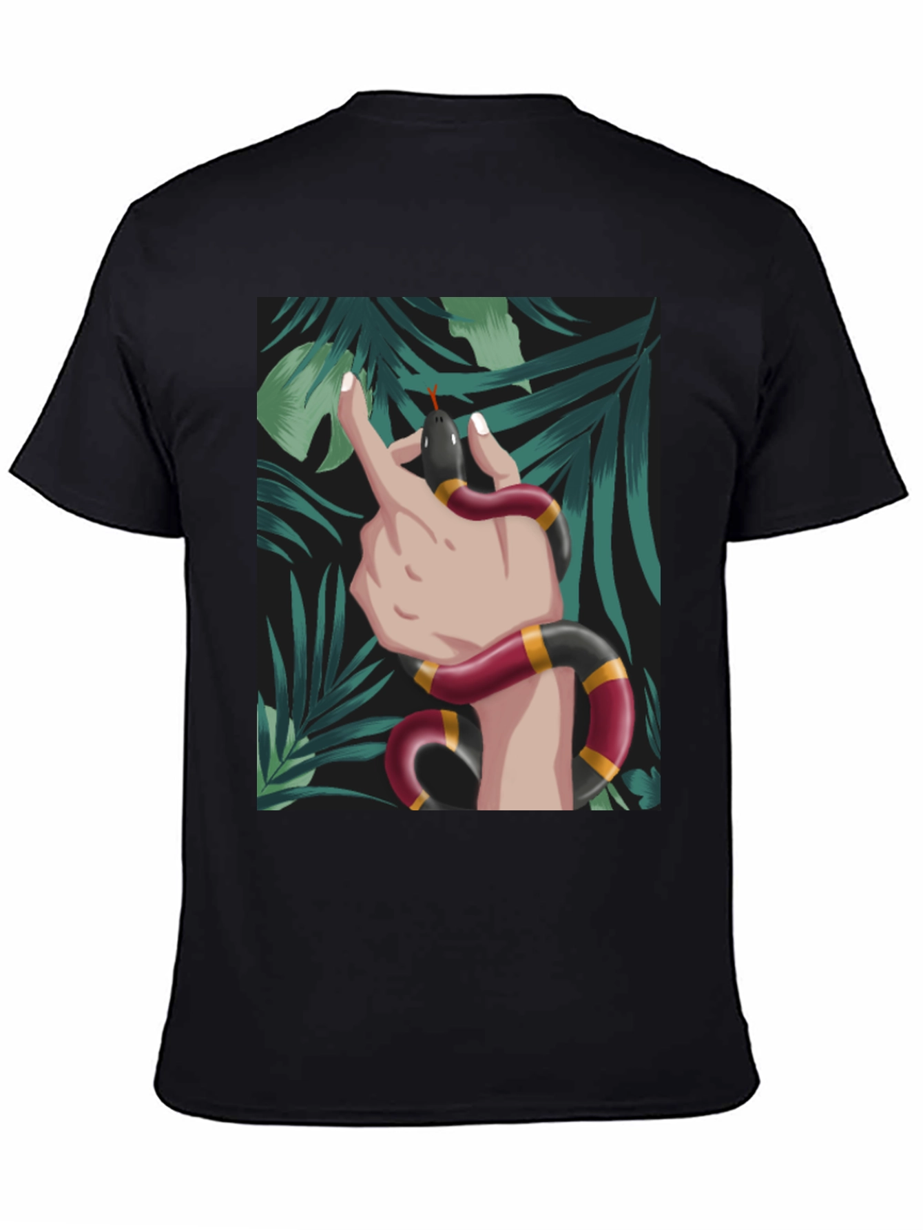 Snake Wrapped Around Hand Graphic Tee