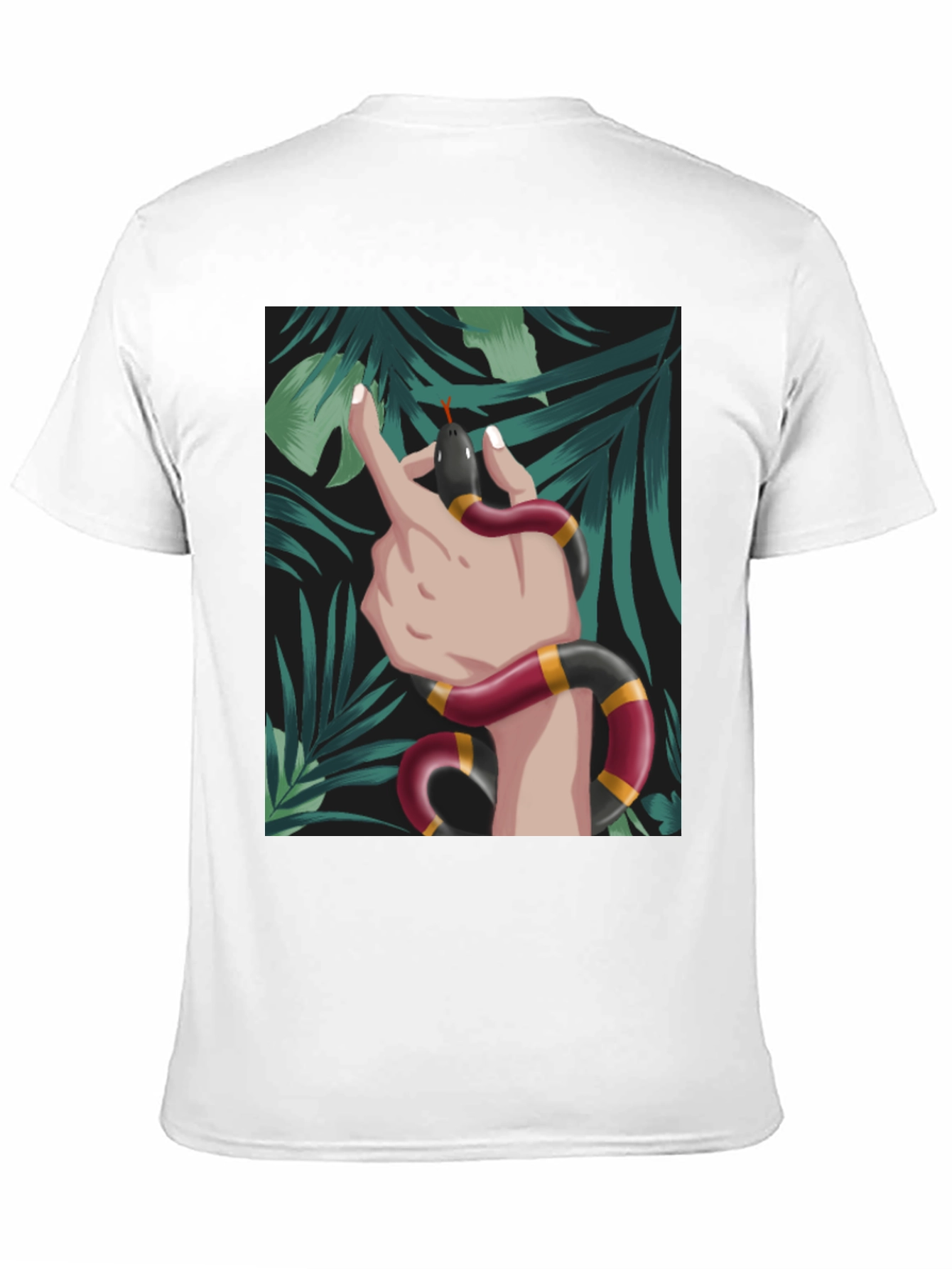 Snake Wrapped Around Hand Graphic Tee