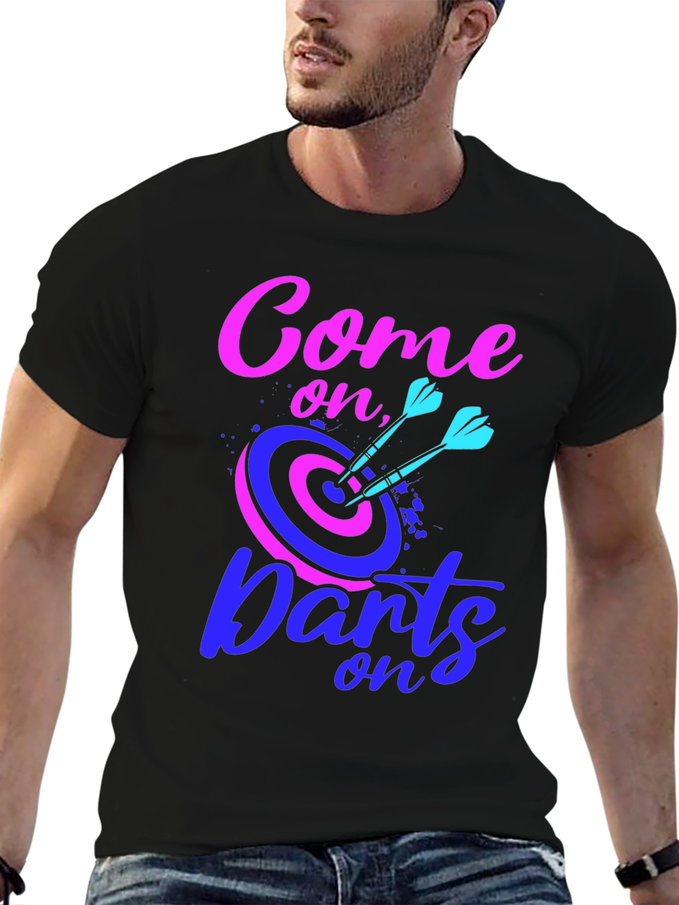 Come On Darts Graphic T-Shirt