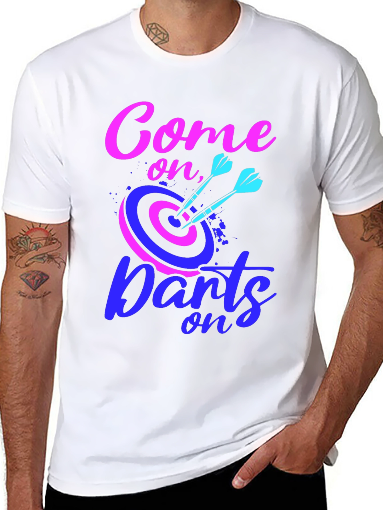 Come On Darts Graphic T-Shirt