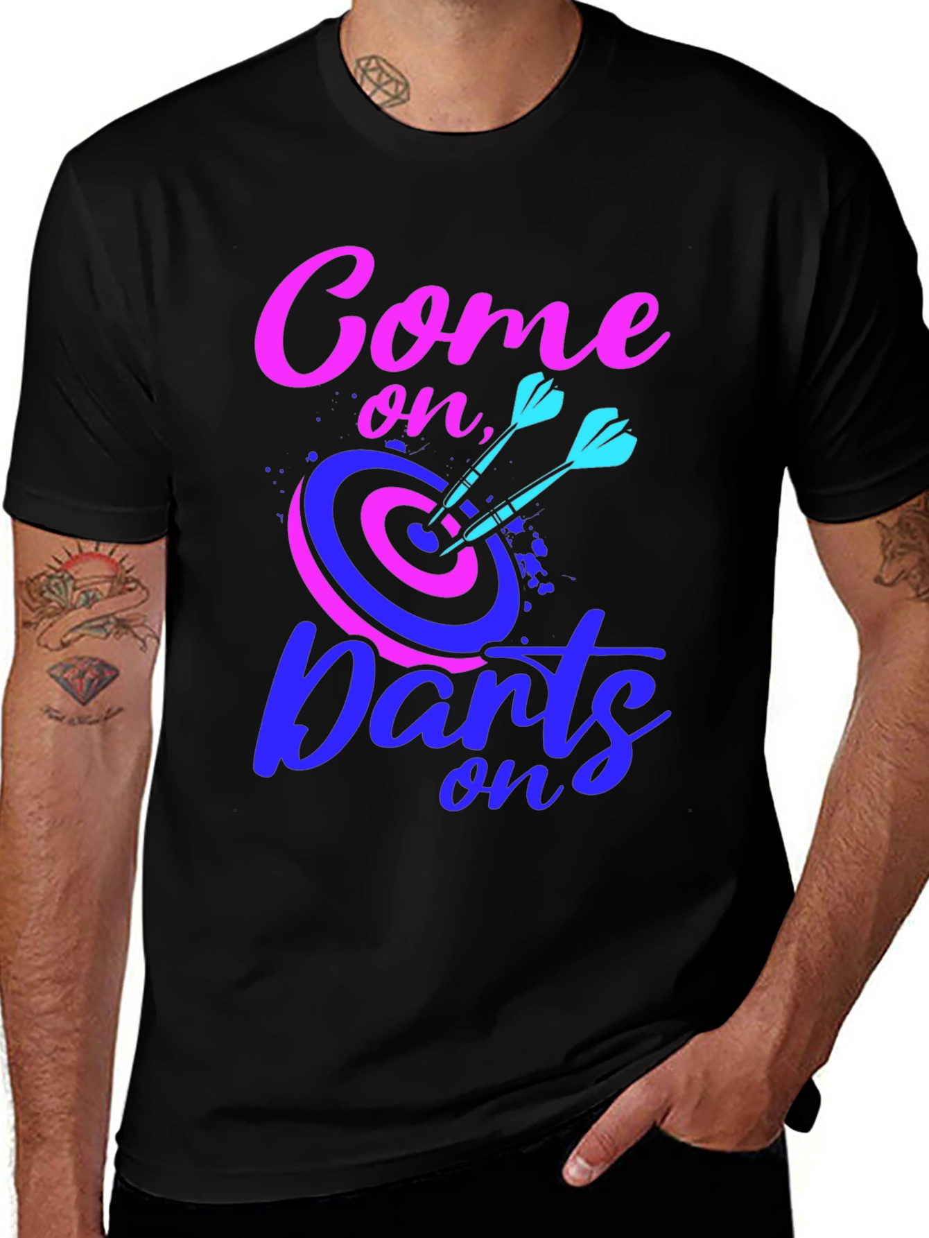 Come On Darts Graphic T-Shirt