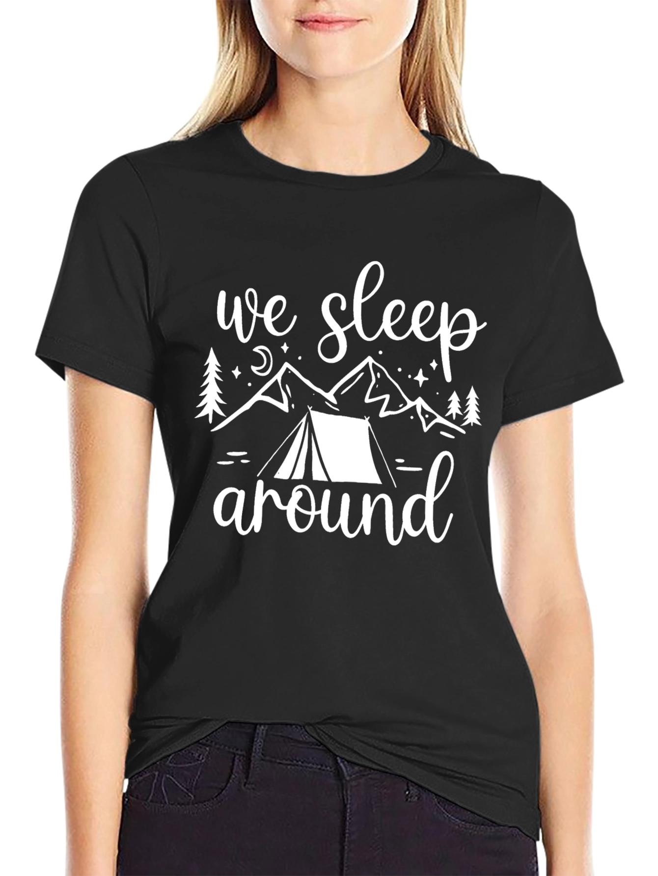 We Sleep Around Camping T-Shirt