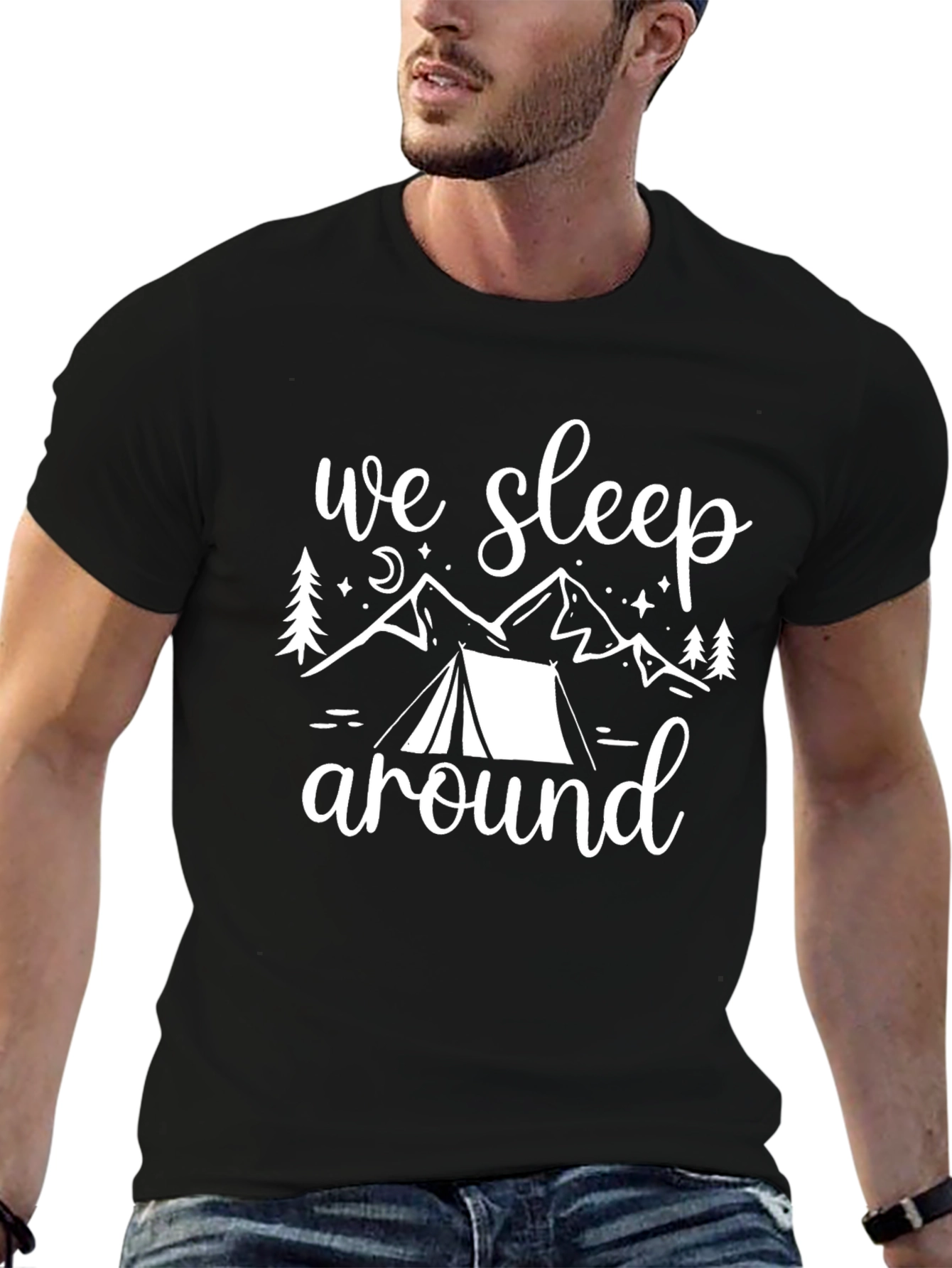 We Sleep Around Camping T-Shirt
