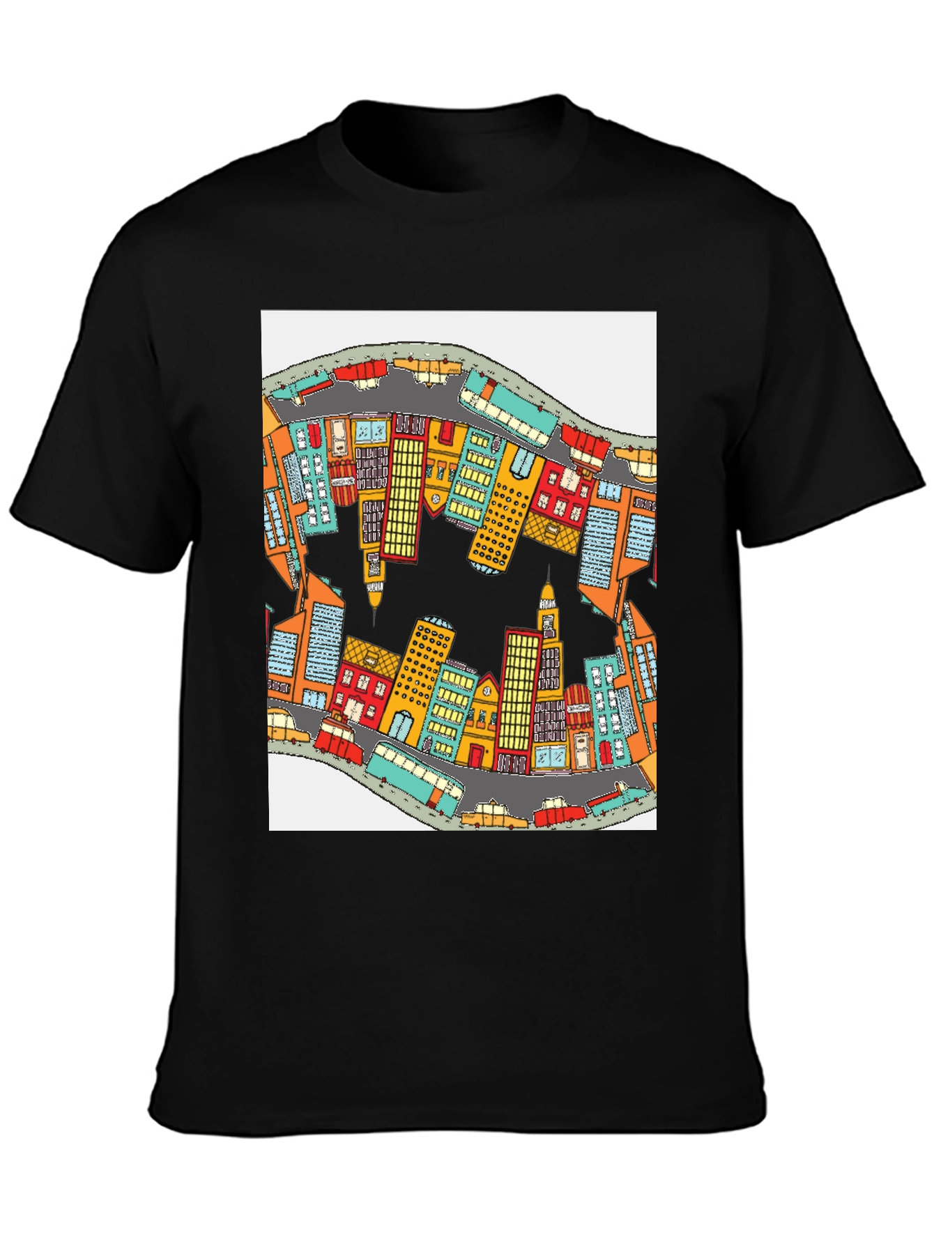 Cityscape Graphic T-Shirt - Quirky Streetwear