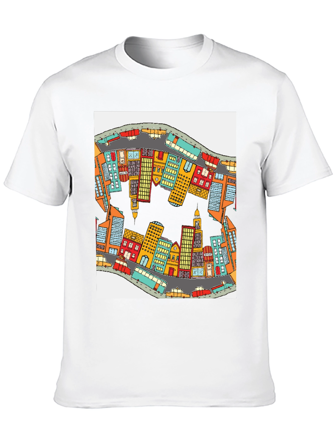 Cityscape Graphic T-Shirt - Quirky Streetwear