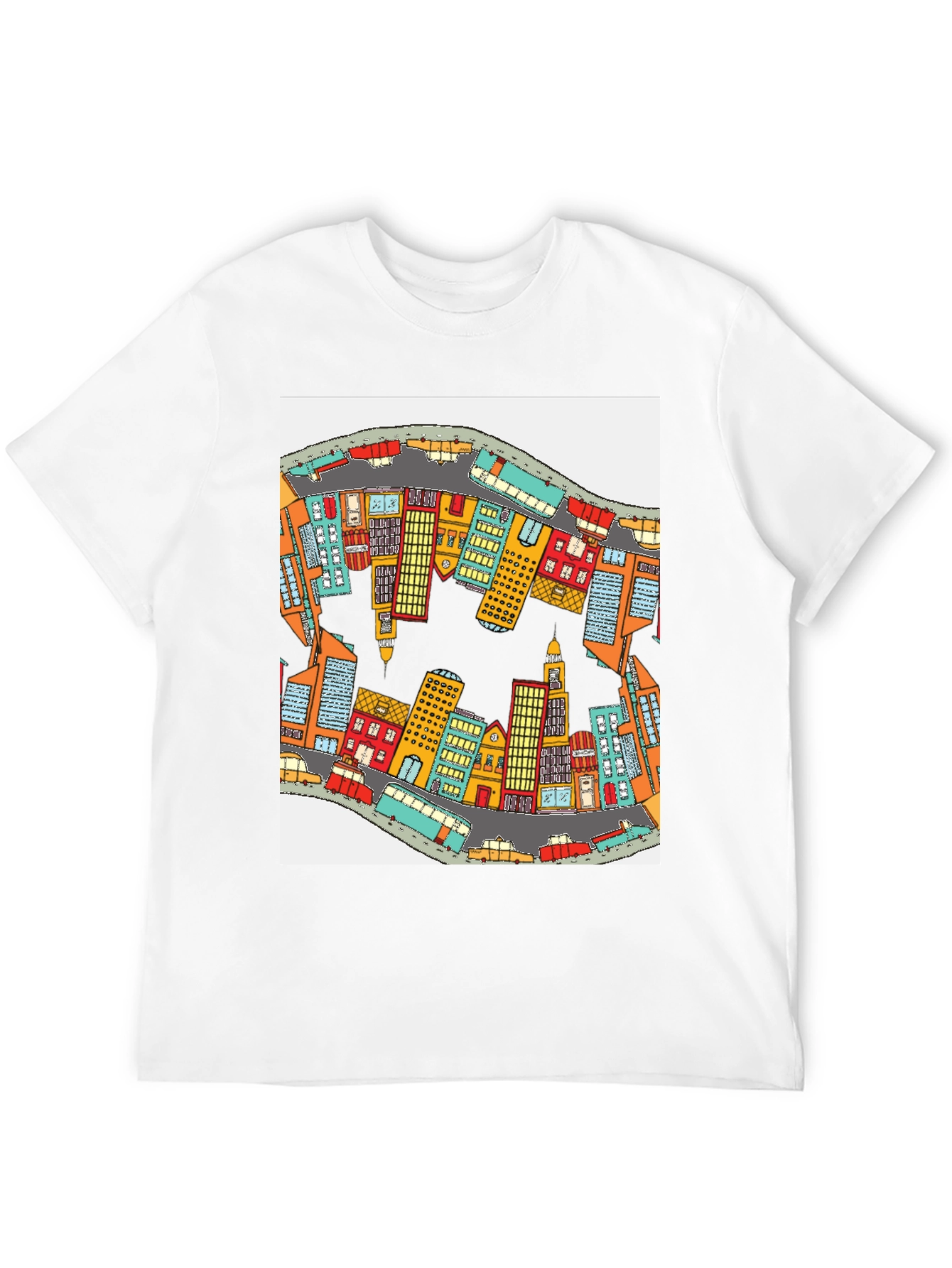 Cityscape Graphic T-Shirt - Quirky Streetwear