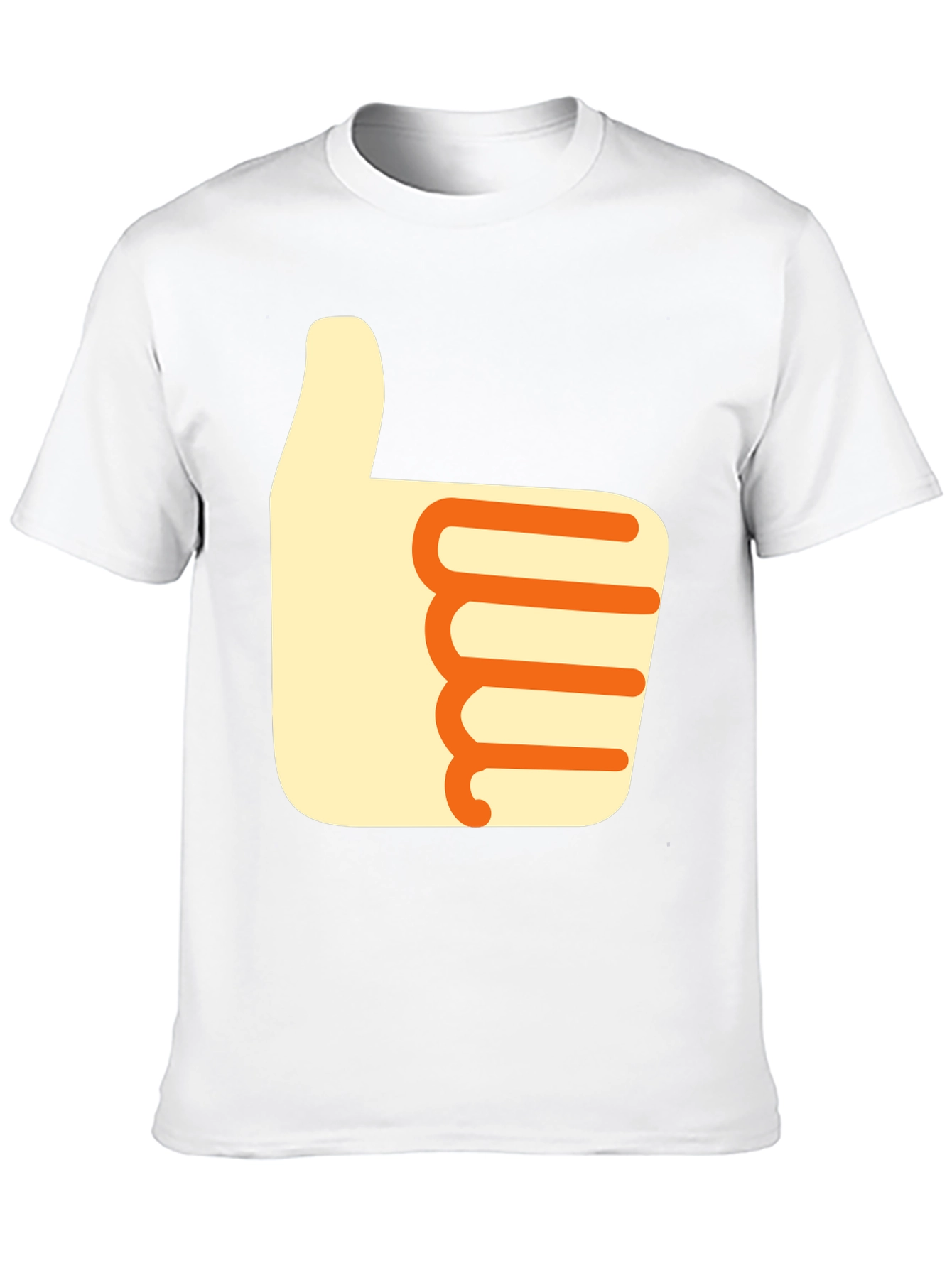 Thumbs Up Graphic Tee - Casual Black T-Shirt